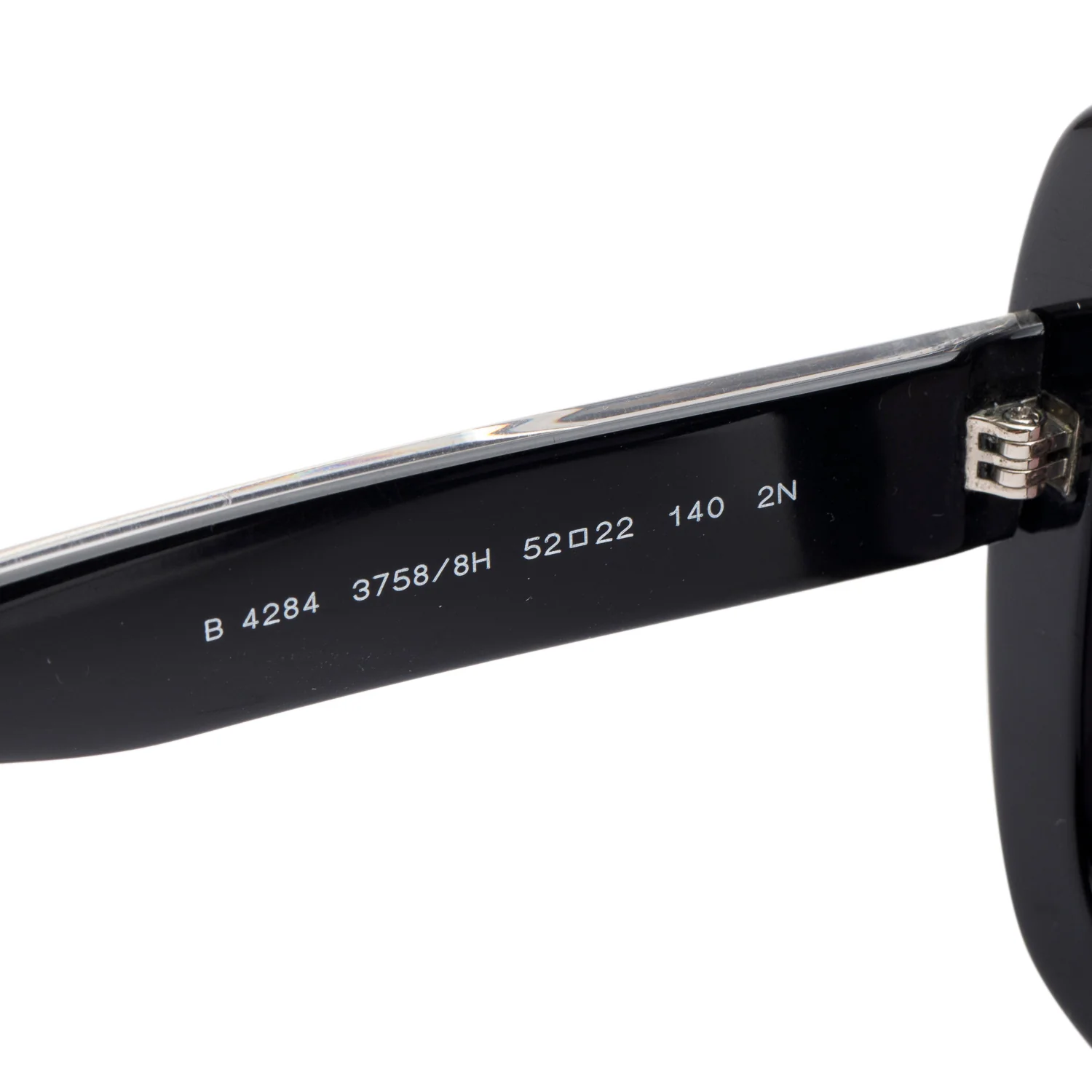 Burberry B 4284 Black Acetate Square Sunglasses w/ Case - Image 4
