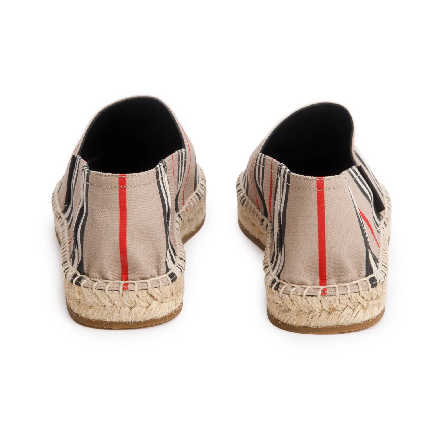 Burberry Beige Check Mews Espadrilles, Size 38 w/ Box - Image 5