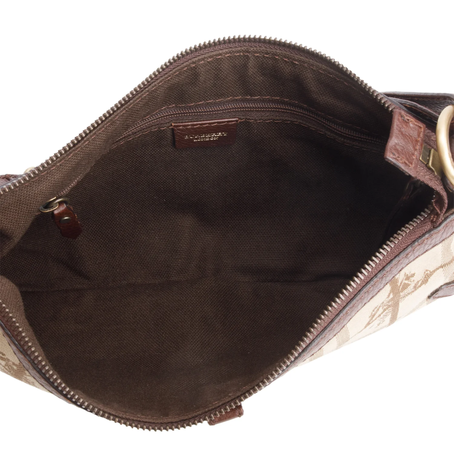 Burberry Beige Haymarket Check Shoulder Bag - Image 7