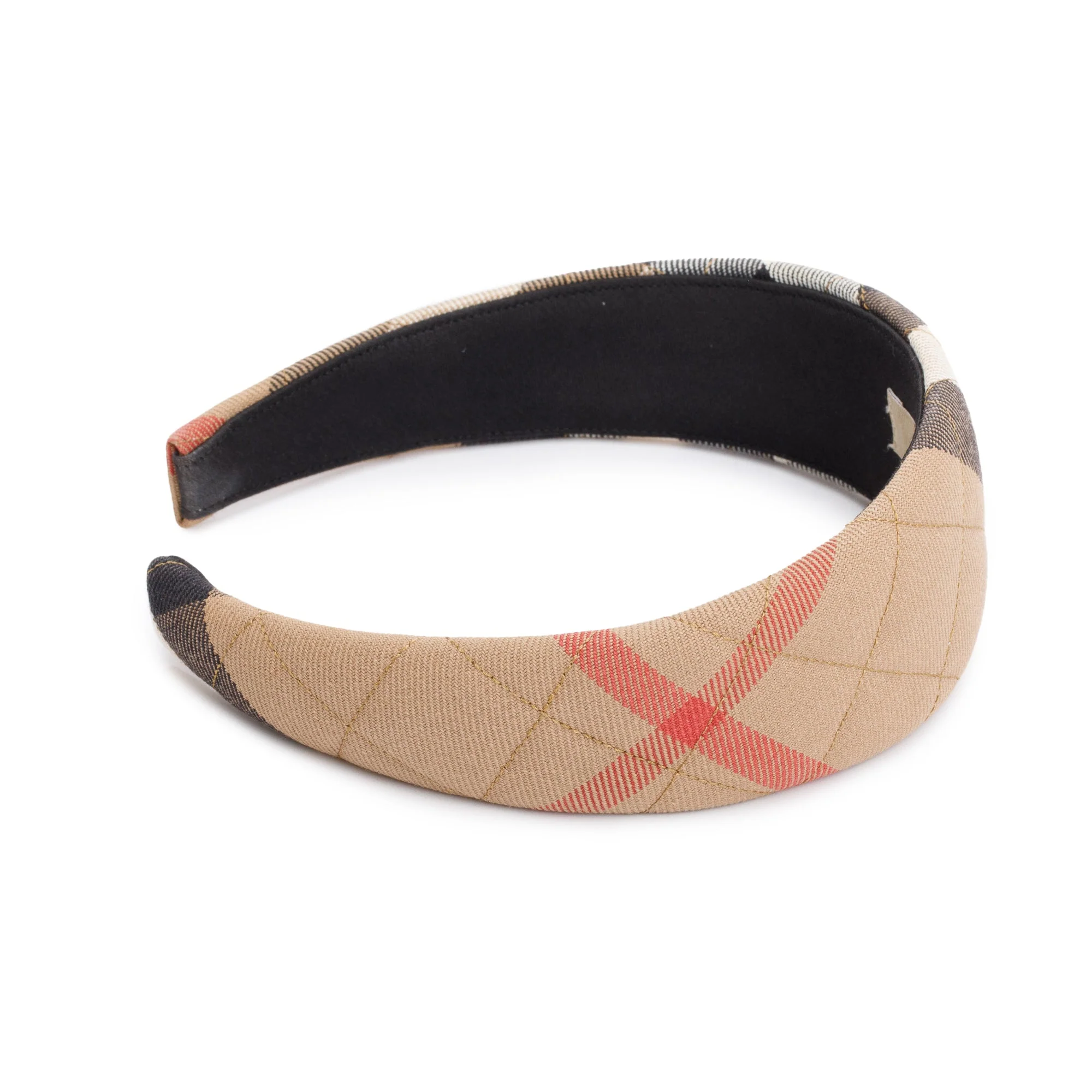 Burberry Beige Nova Check Headband - Image 3