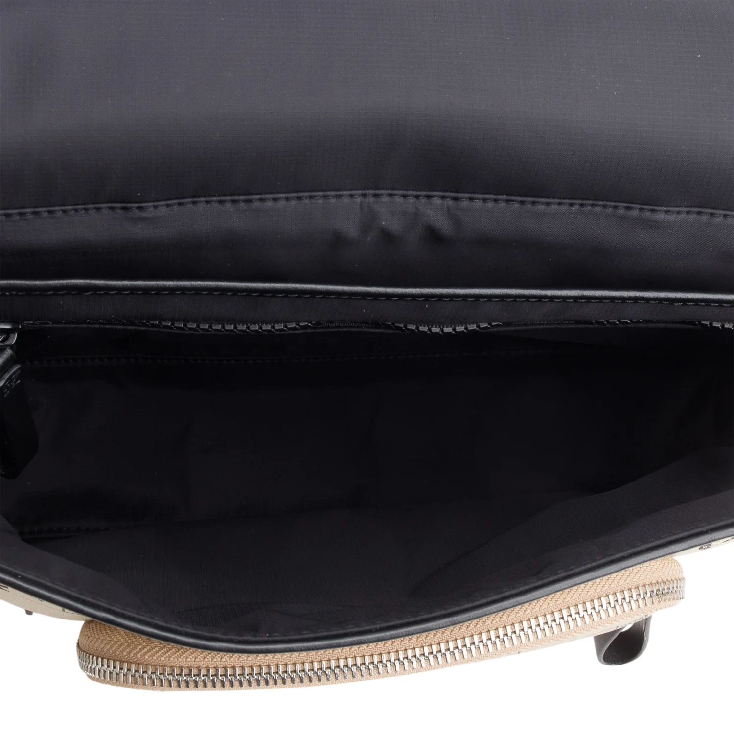 Burberry Beige Nylon Logo Print Backpack - Image 7