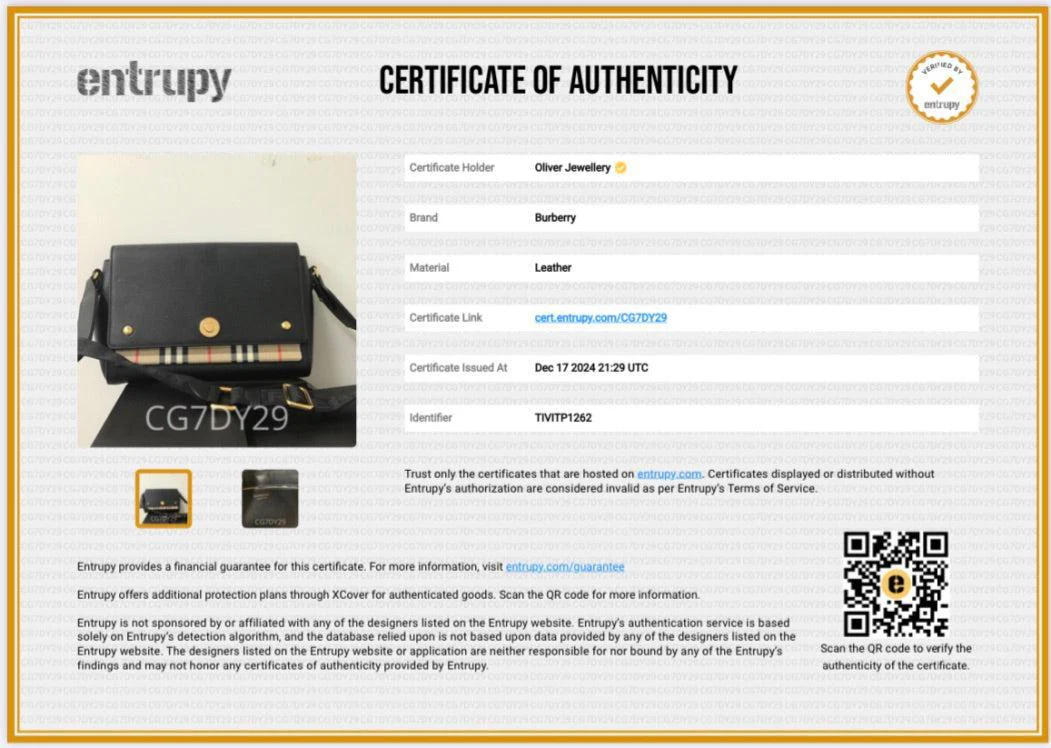 Burberry Black Calfskin Vintage Check Note Crossbody Bag - Image 10