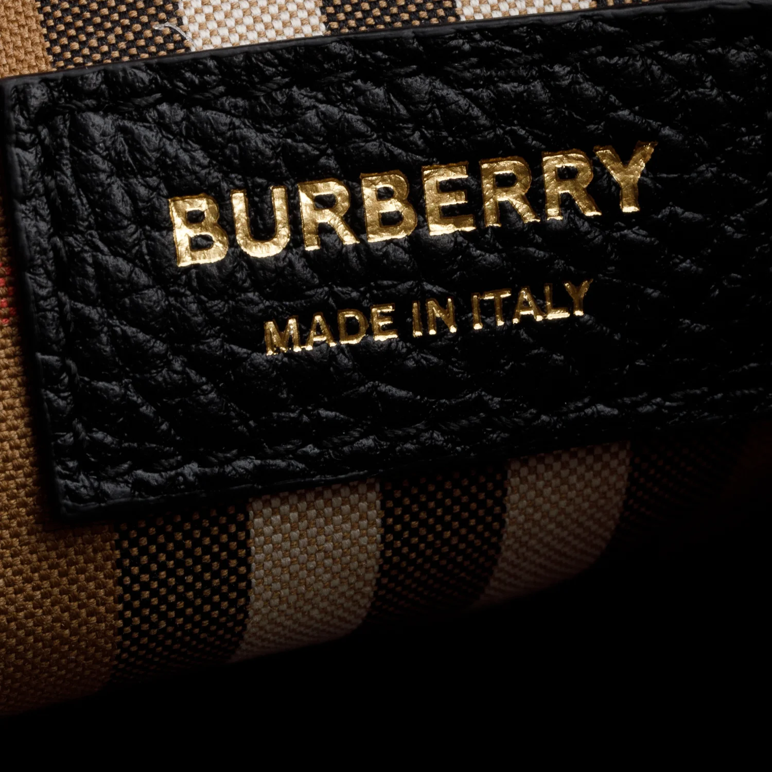 Burberry Black Grainy Leather Small Bucket Bag w/ Strap - Image 9