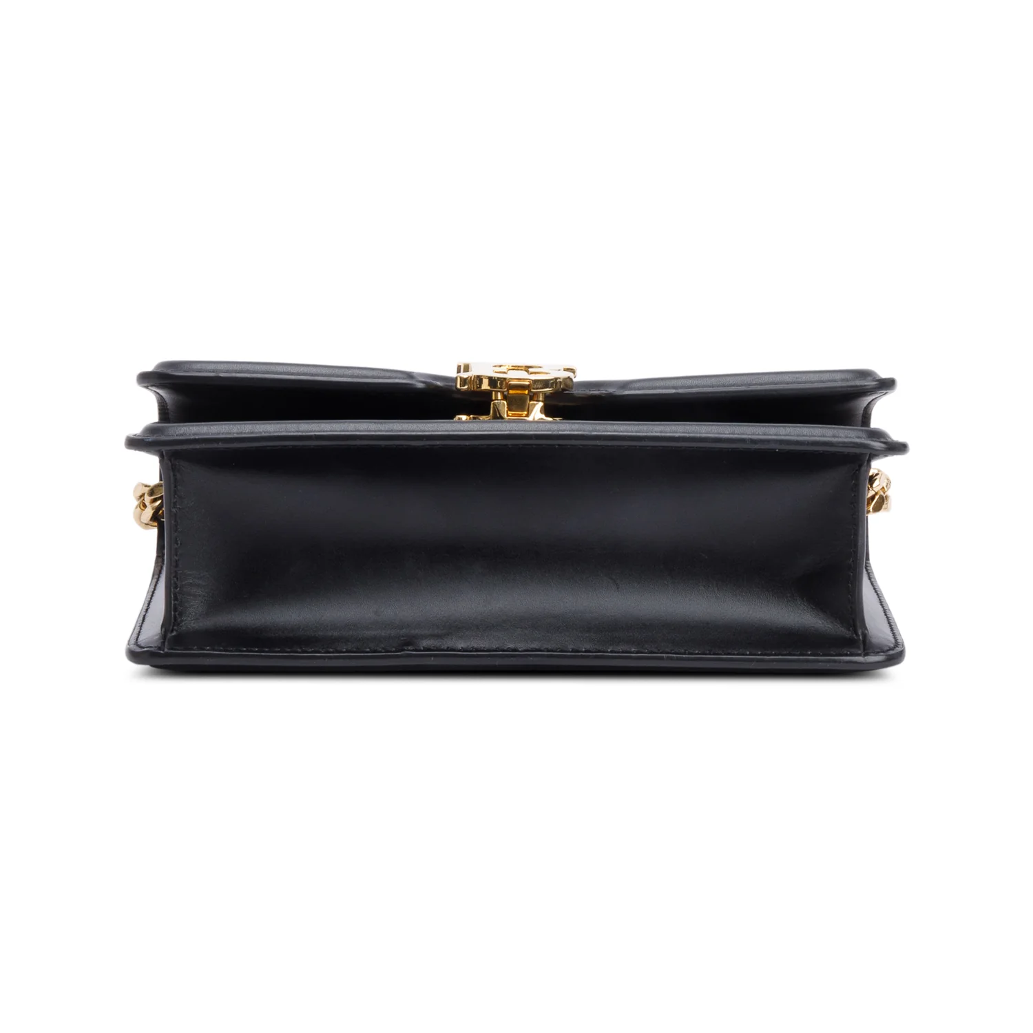 Burberry Black Smooth Calfskin Leather Mini TB Chain Crossbody Bag - Image 7