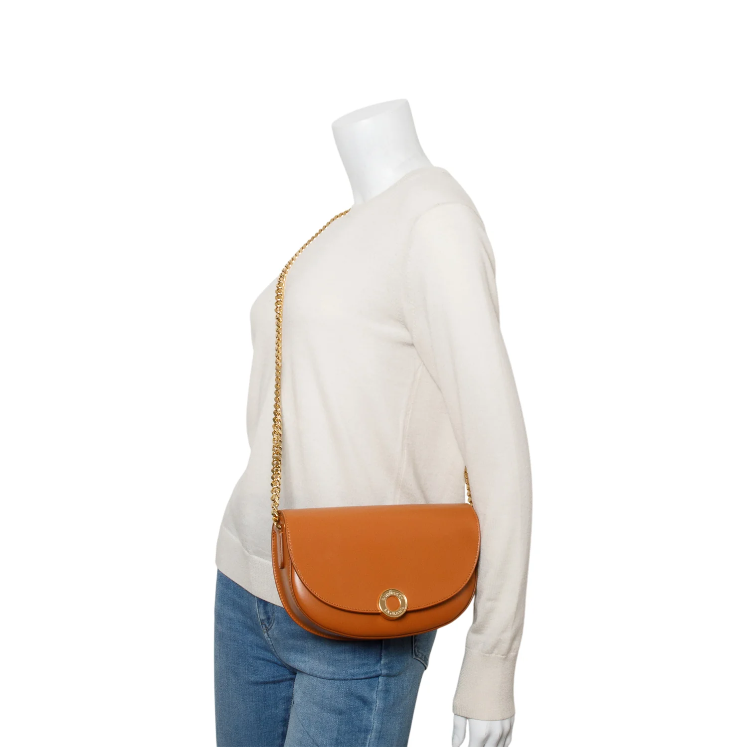 Burberry Brown Calfskin Claudinne Crossbody Bag - Image 2