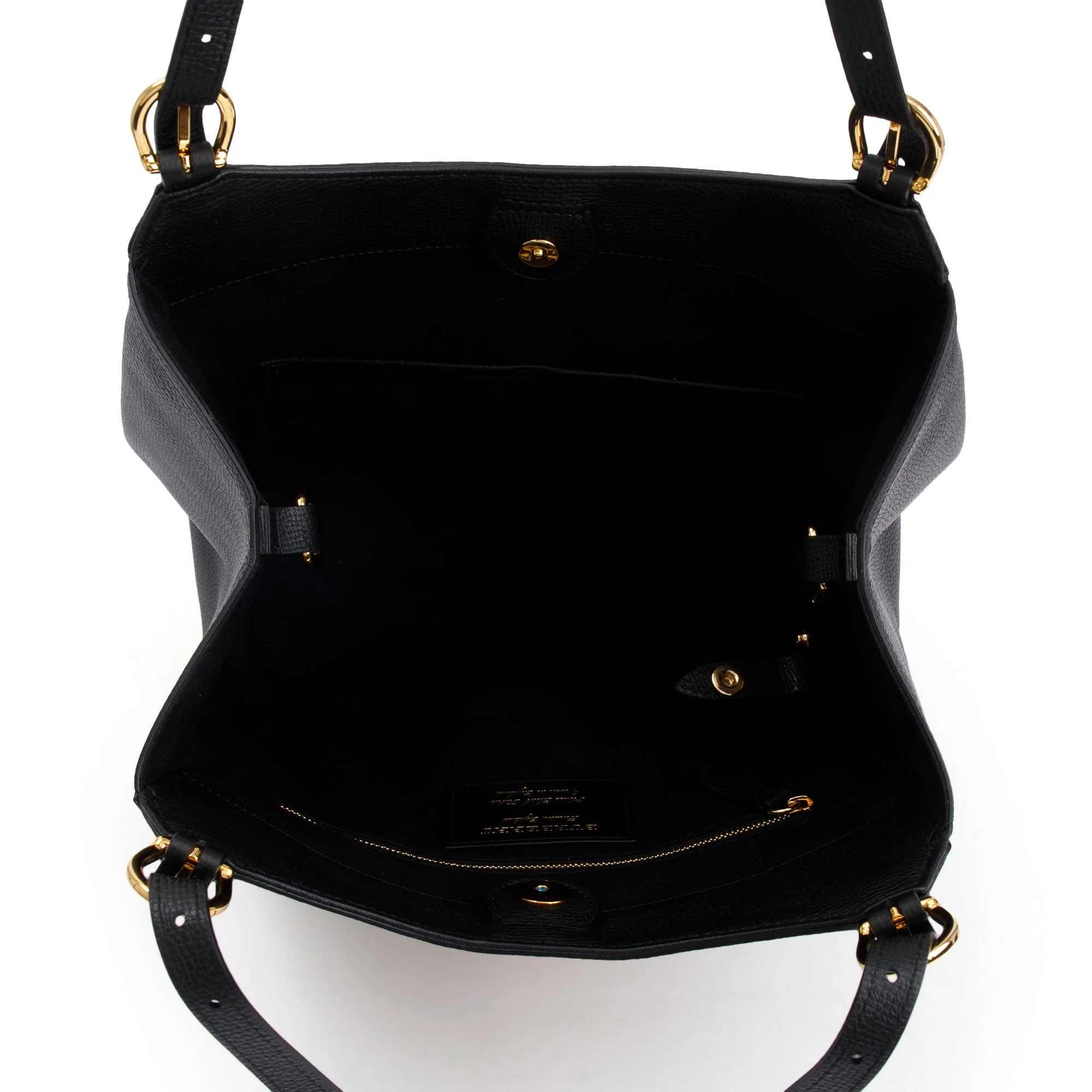 Burberry Haymarket Check Black Leather Canterbury Tote - Image 6