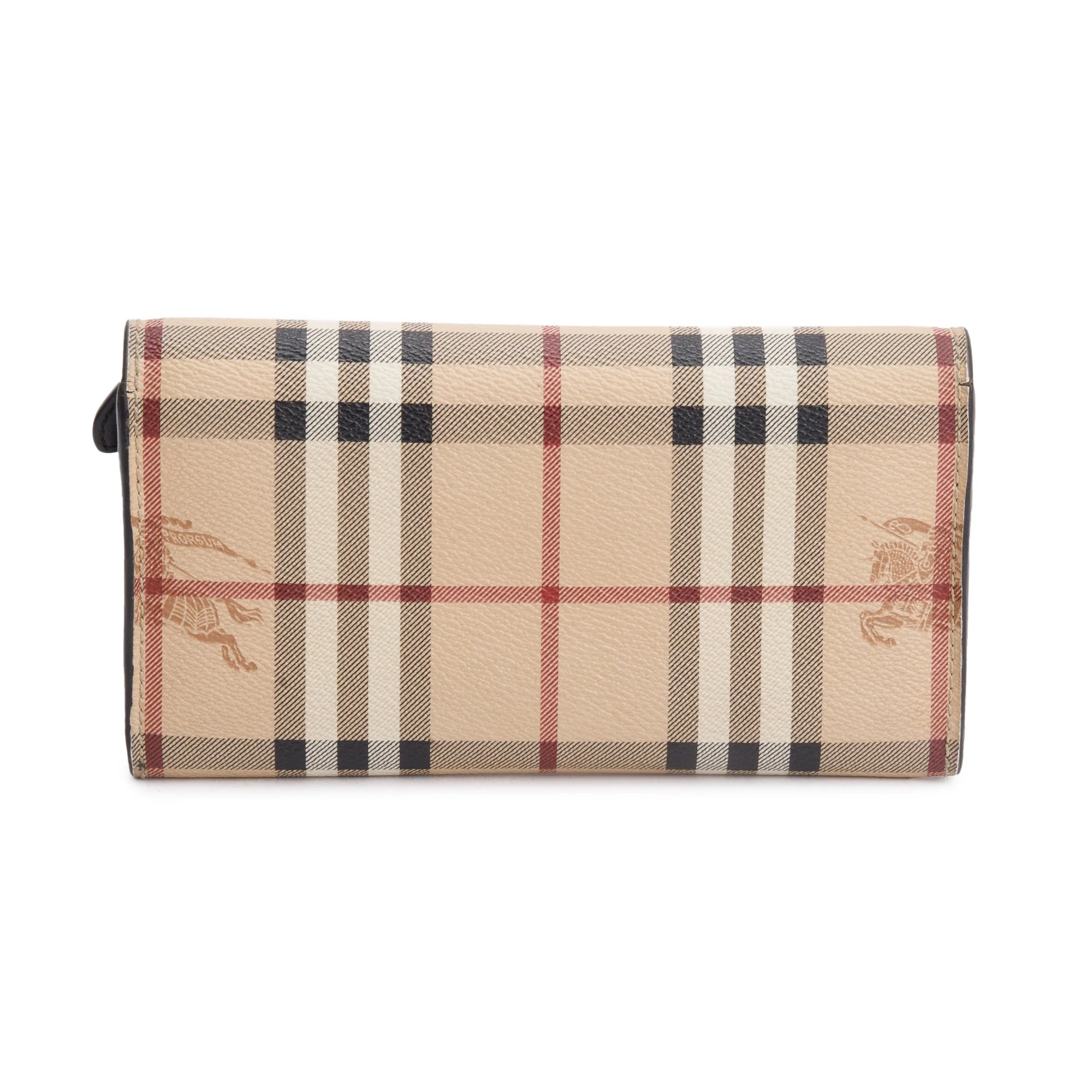 Burberry Haymarket Check Coated Canvas Harris Long Wallet w/ Box - Image 4