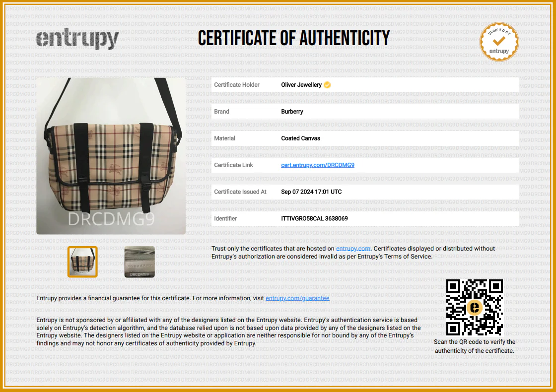 Burberry Haymarket Check Coated Canvas Messenger Bag - Image 11