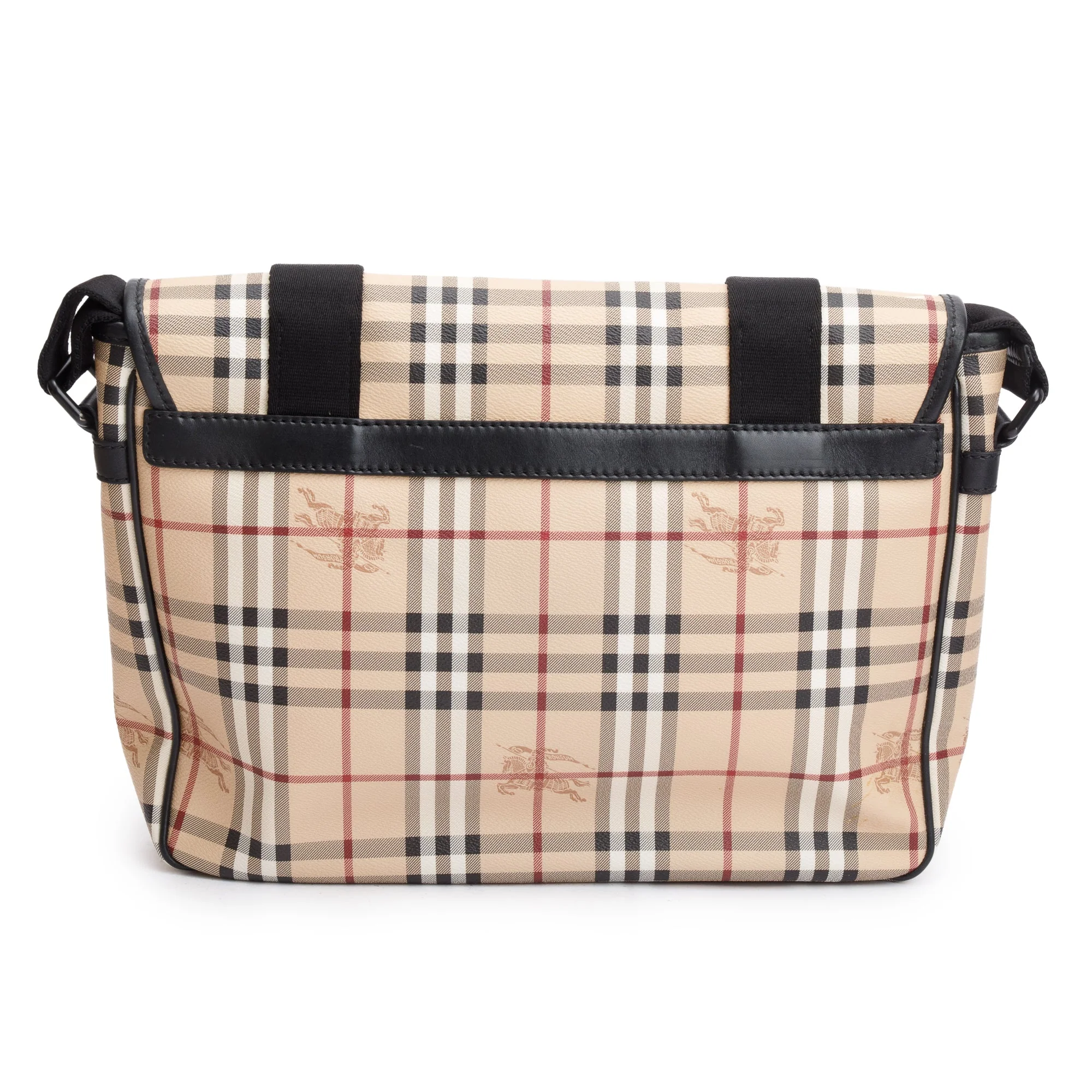 Burberry Haymarket Check Coated Canvas Messenger Bag - Image 5