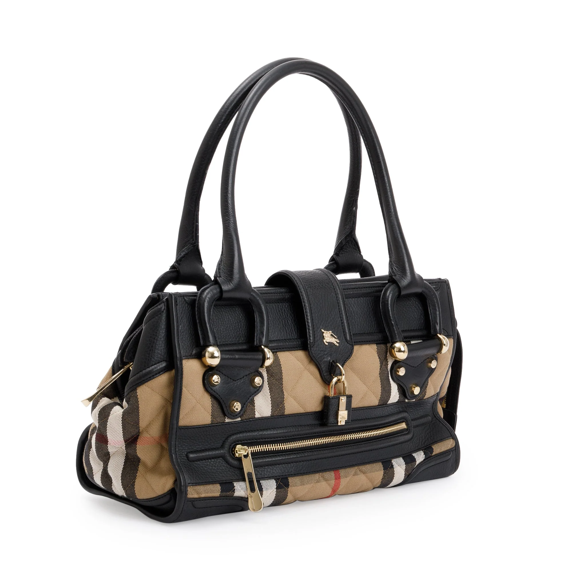 Burberry House Check Quilted Canvas Large Manor Tote Bag - Image 3