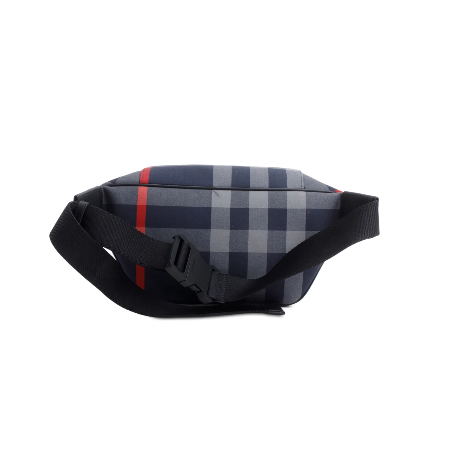 Burberry Navy Sonny Check Belt Bag - Image 3