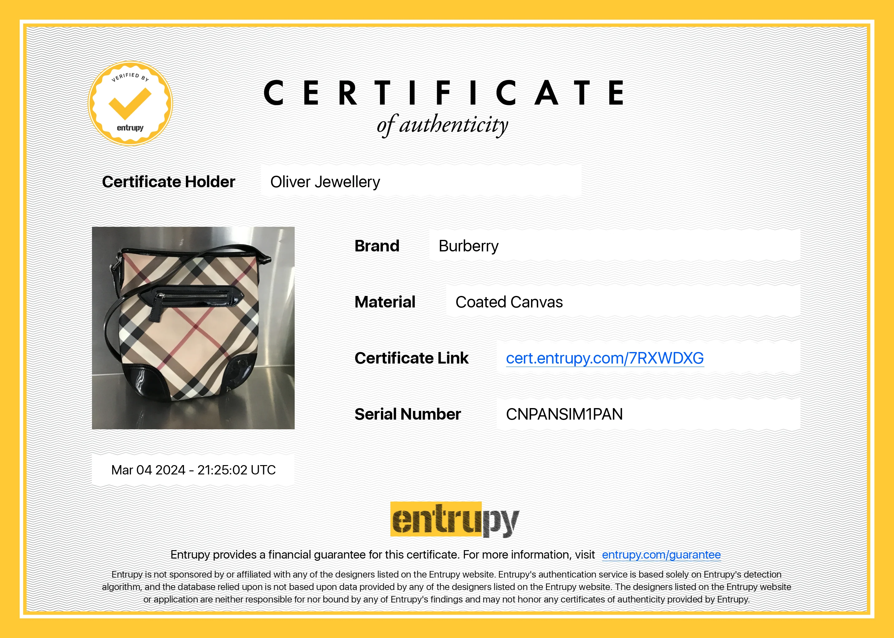 Burberry Nova Check Black Patent Leather Trimmed Dryden Crossbody Bag - Image 8
