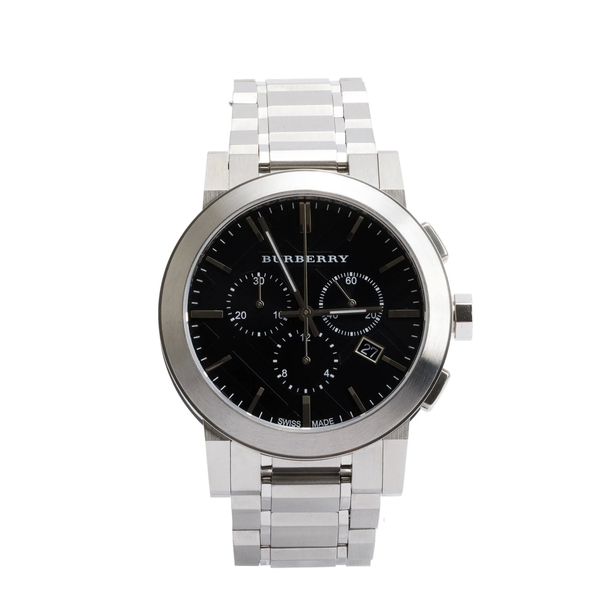Burberry Stainless Steel BU9351 The City 42 MM Chronograph Watch w/ Box