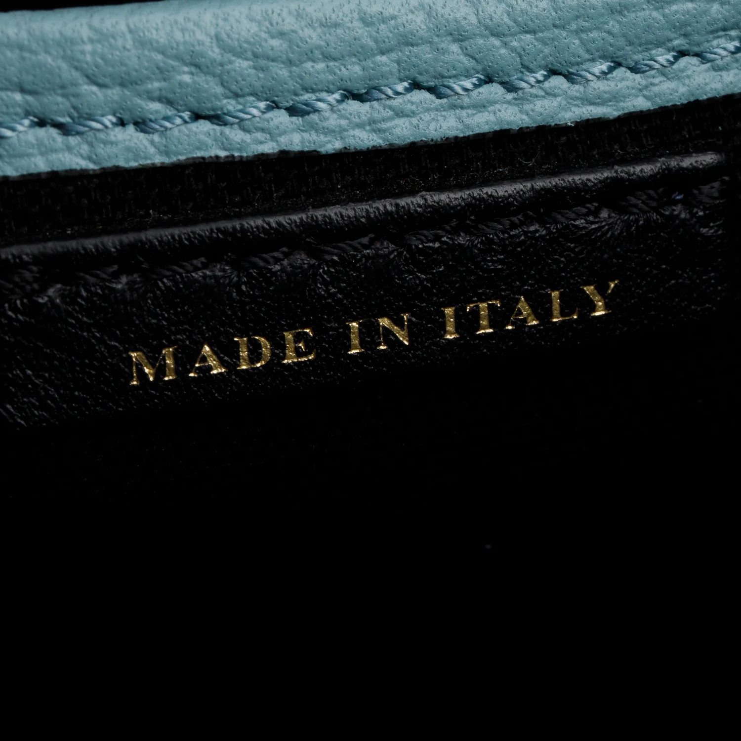 Burberry Teal Grainy Calfskin Leather House Check Medium Banner Tote w/ Strap - Image 9