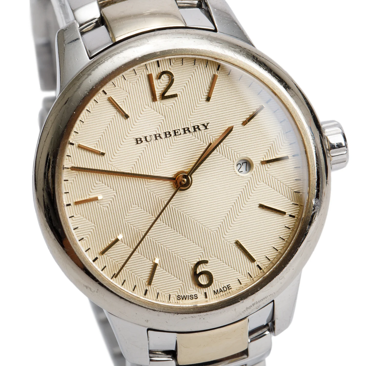 Burberry Two-Tone Stainless Steel BU10118 32 MM Classic Quartz Watch - Image 2