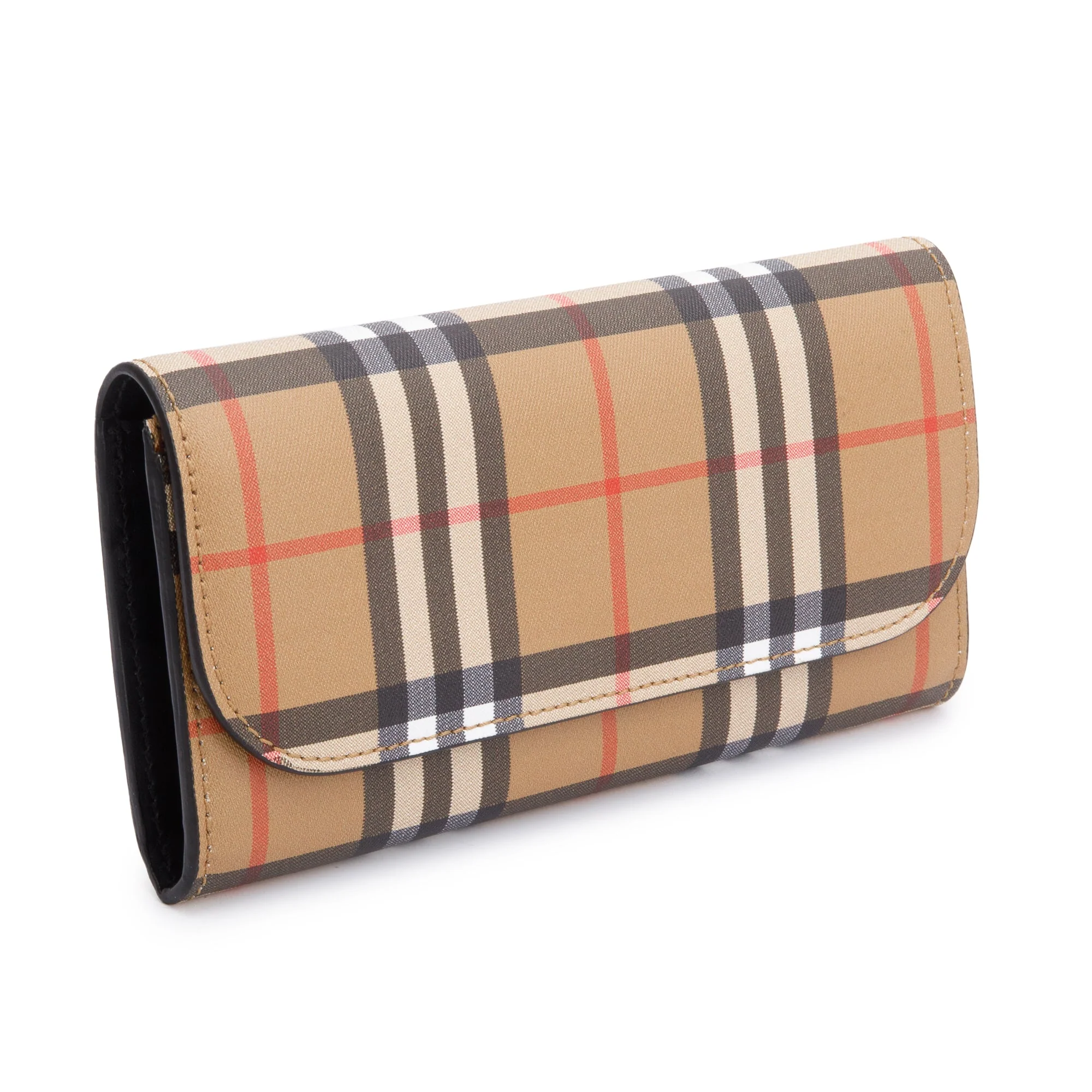 Burberry Vintage Check Halton Continental Wallet w/ Box - Image 3