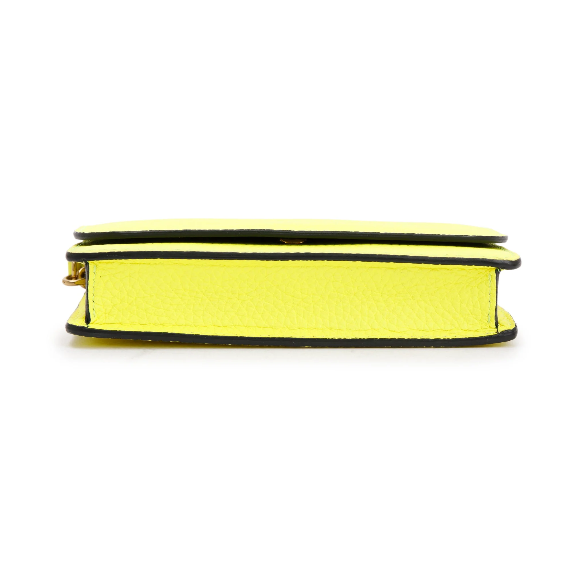 Burberry Yellow Leather Hampshire Crossbody Bag - Image 6