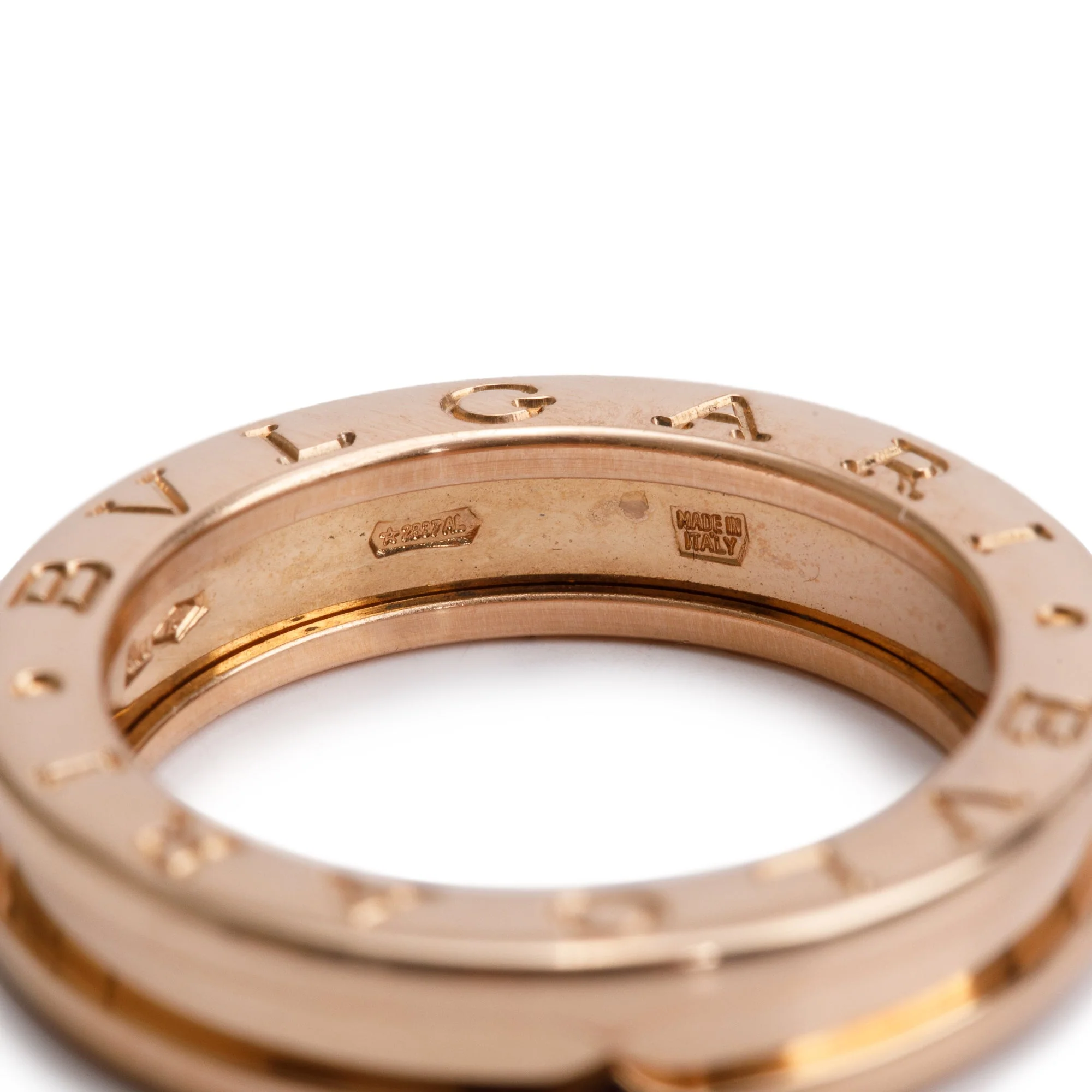 BVLGARI 18k Rose Gold B.Zero1 1-Band Ring, Size 53 6.5 w/ Box & Certificate - Image 3