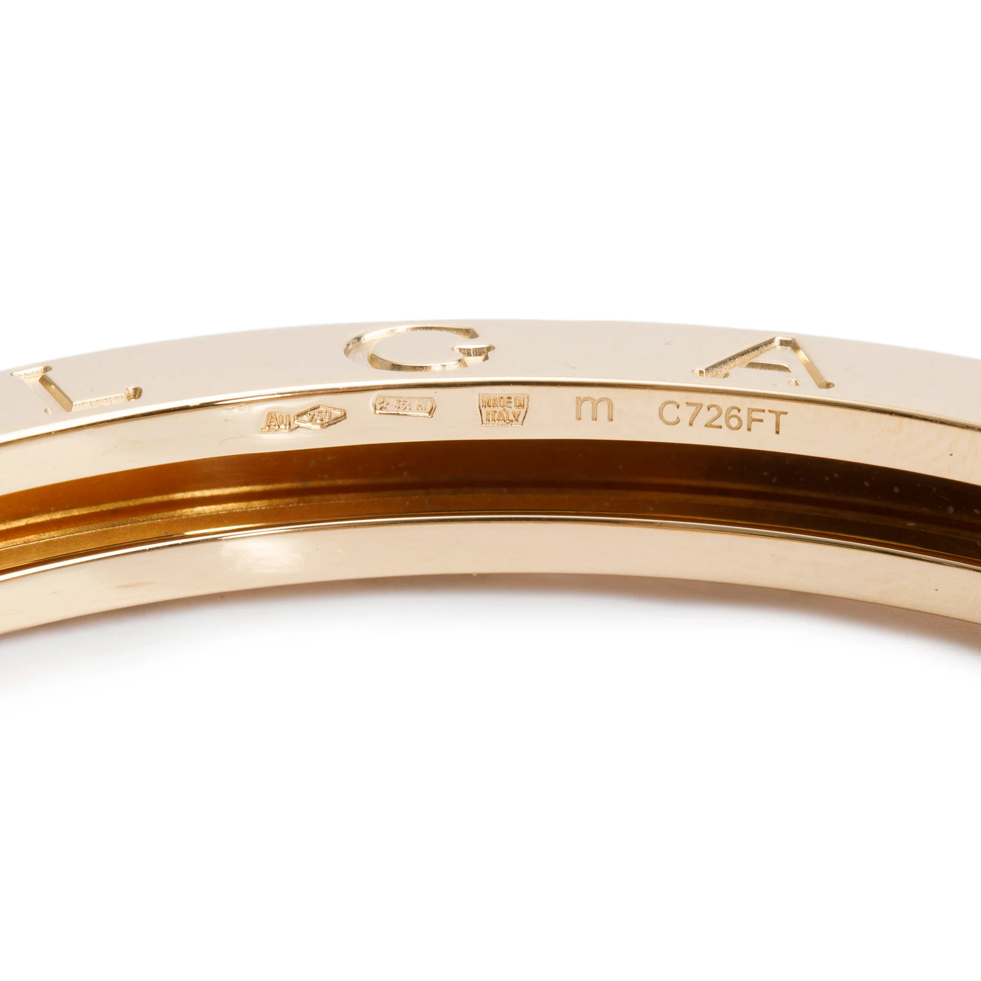 BVLGARI 18k Yellow Gold B.Zero1 Bracelet - Image 3