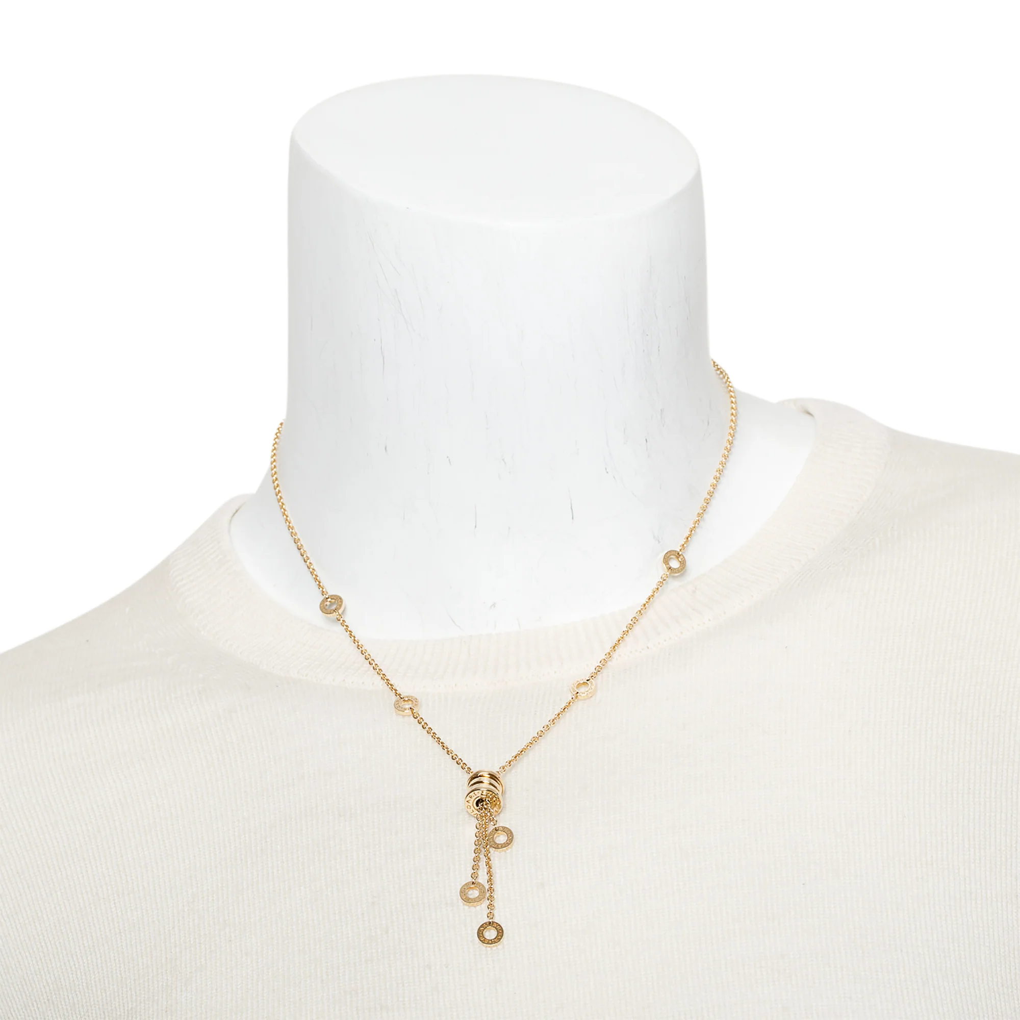 BVLGARI 18k Yellow Gold B.Zero1 Tassel Pendant Necklace - Image 2