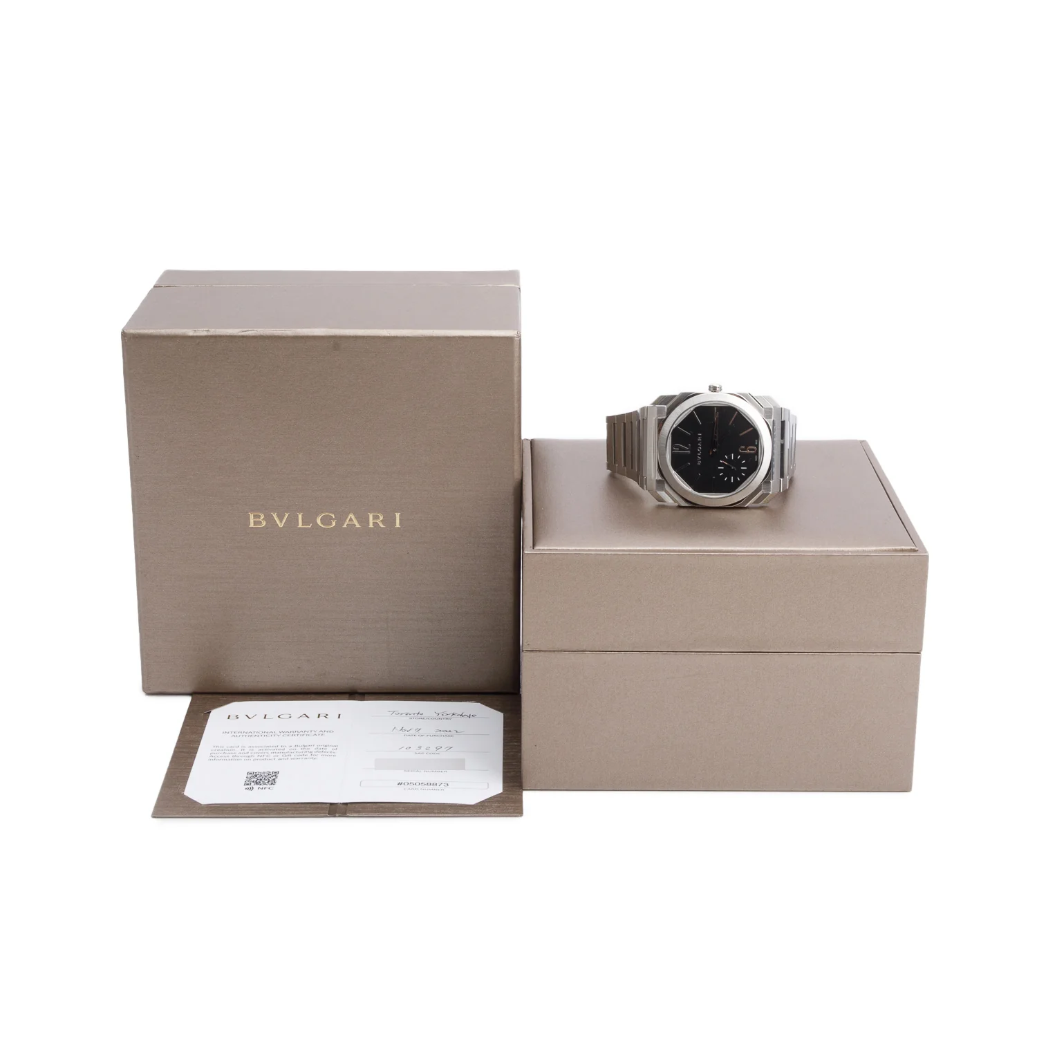 BVLGARI 2022 Stainless Steel Octo Finissimo 40 MM Automatic Watch Back Dial w/ Box & Papers - Image 4