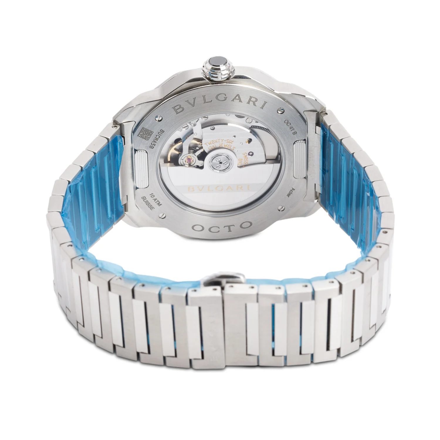 BVLGARI 2025 Stainless Steel Octo Roma 41 MM Automatic Watch Green Dial w/ Box, Papers & Extra Strap - Image 4