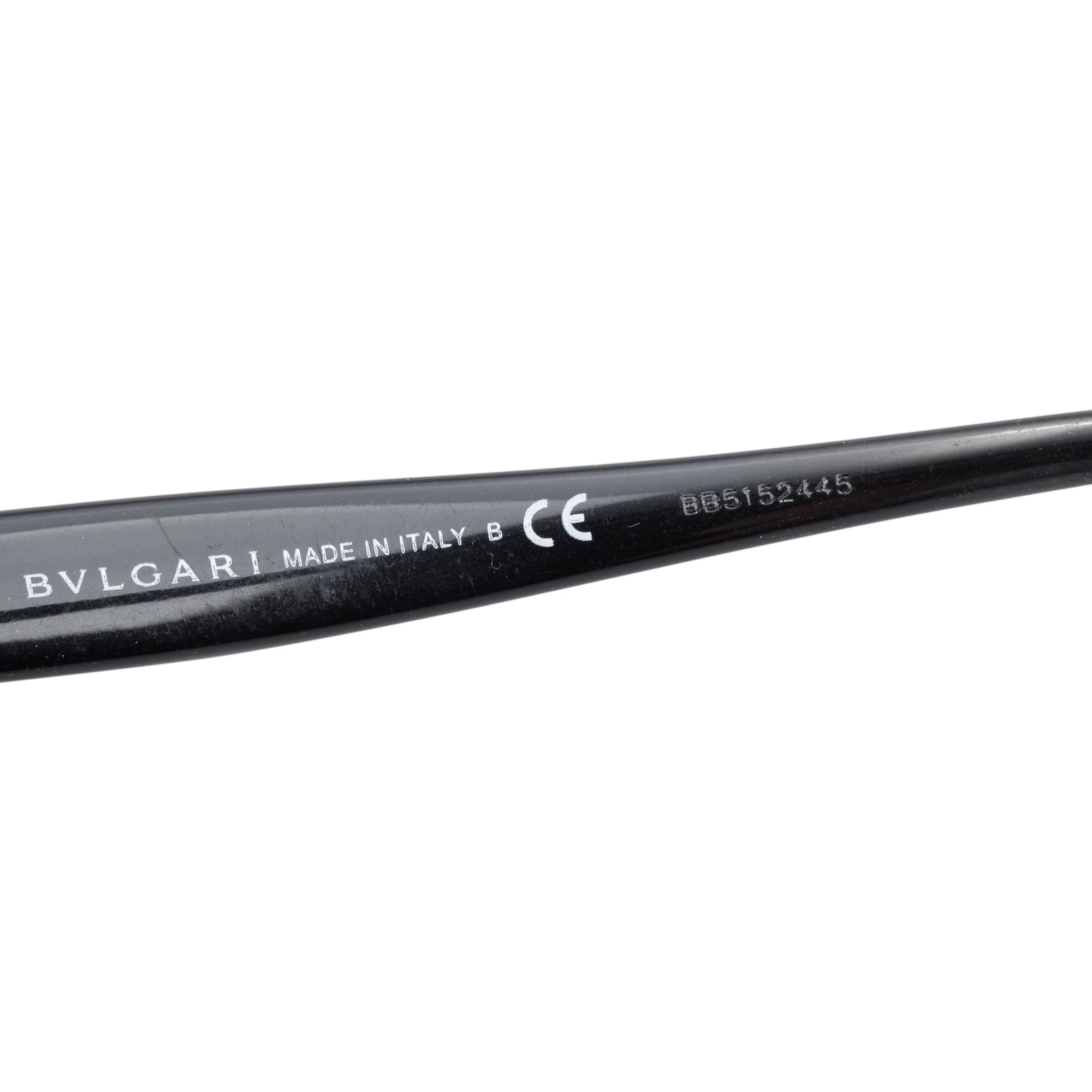 BVLGARI 8212-B Black Acetate Cat Eye Sunglasses w/ Box - Image 5