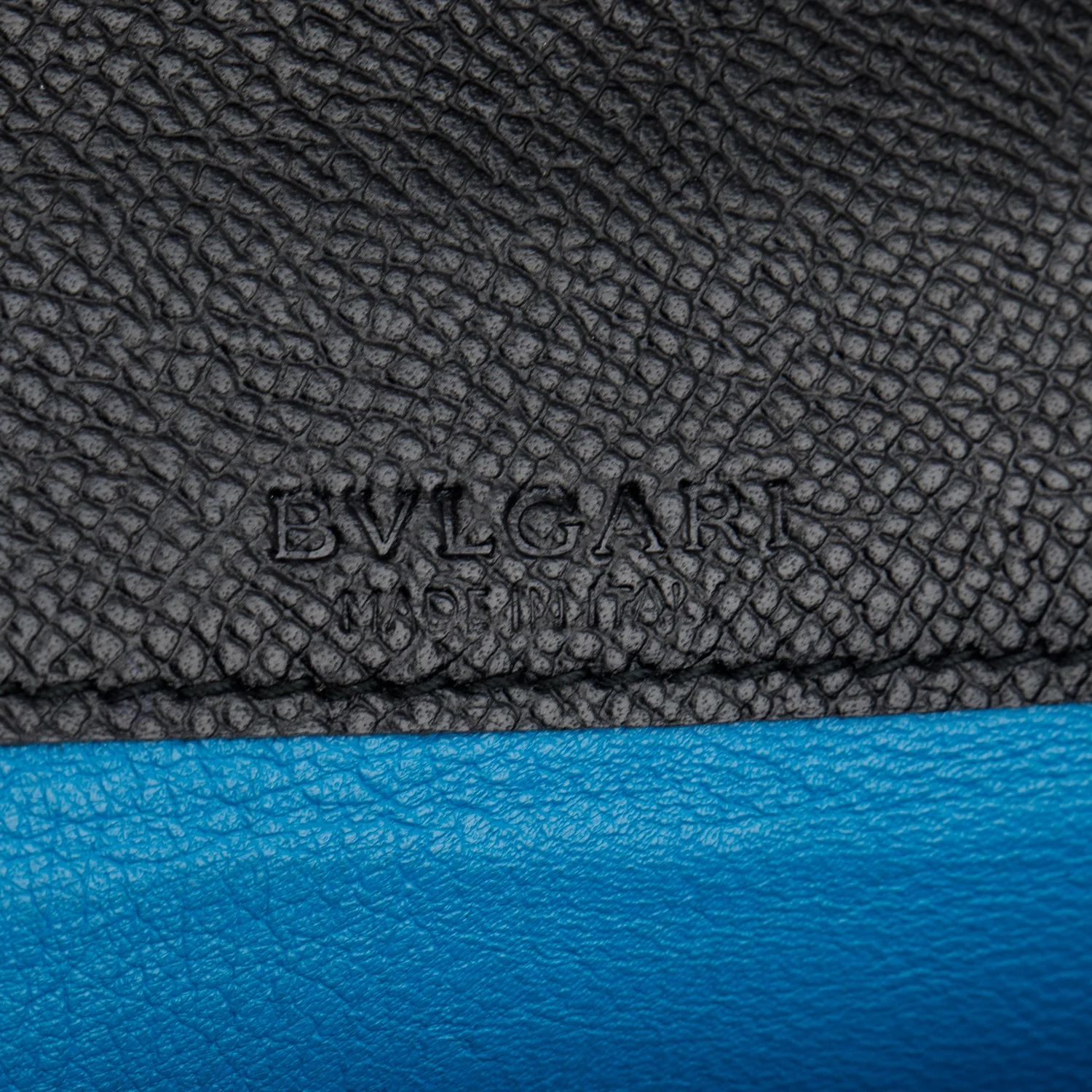 Bvlgari Black Calfskin Leather Large Wallet - Image 6