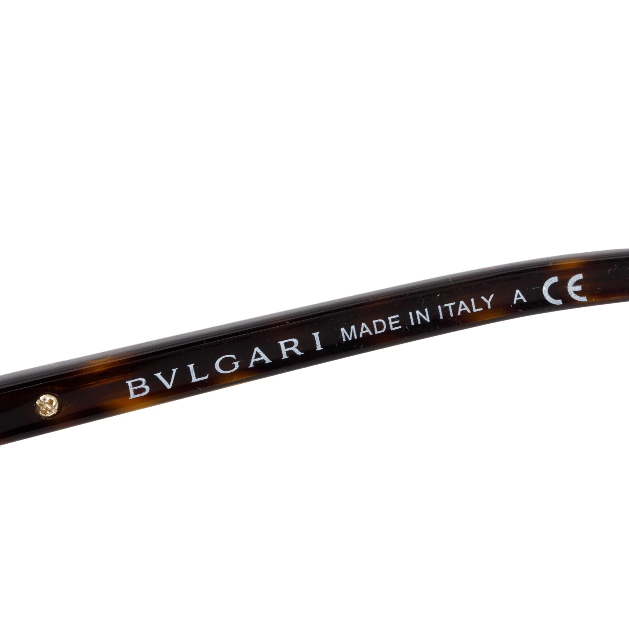 BVLGARI Brown Acetate 8120-B  Crystal Flower Sunglasses w/ Case - Image 5
