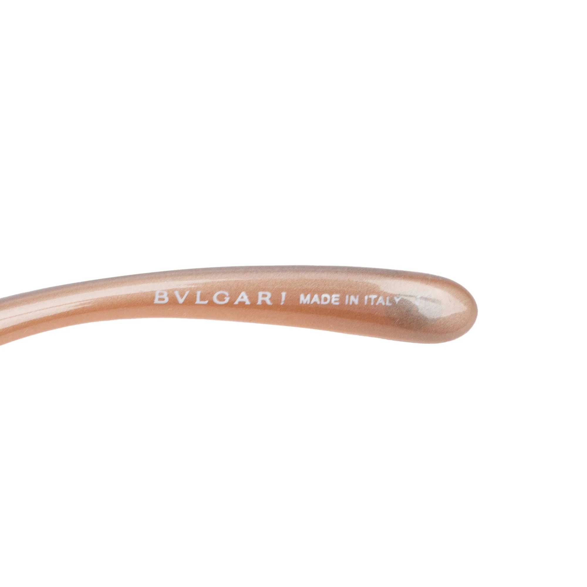 BVLGARI Brown Acetate LImited Edition Crystal Flower Shield Sunglasses w/ Case - Image 4