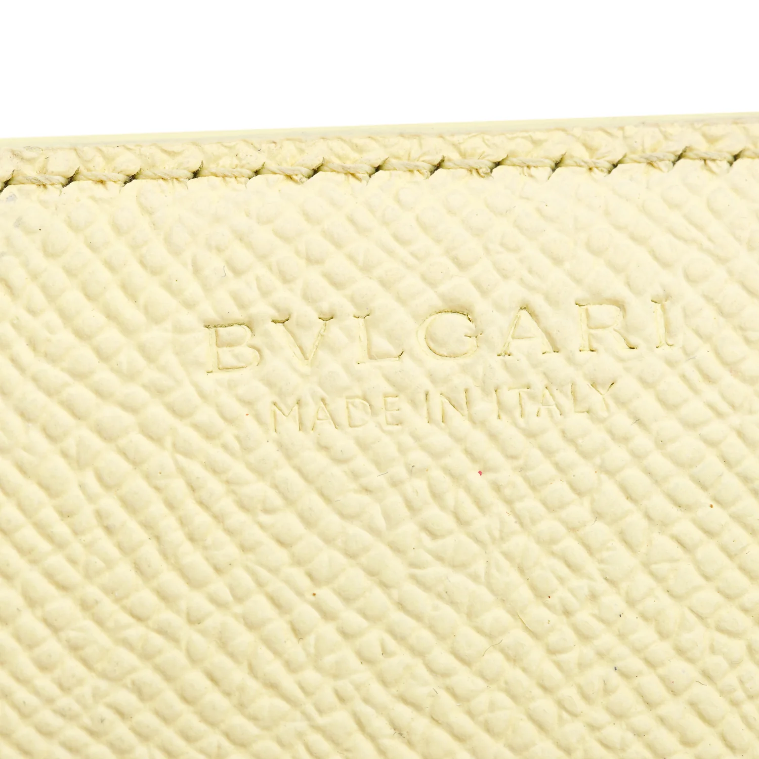 BVLGARI Grey Calfskin Leather Continental Wallet - Image 5