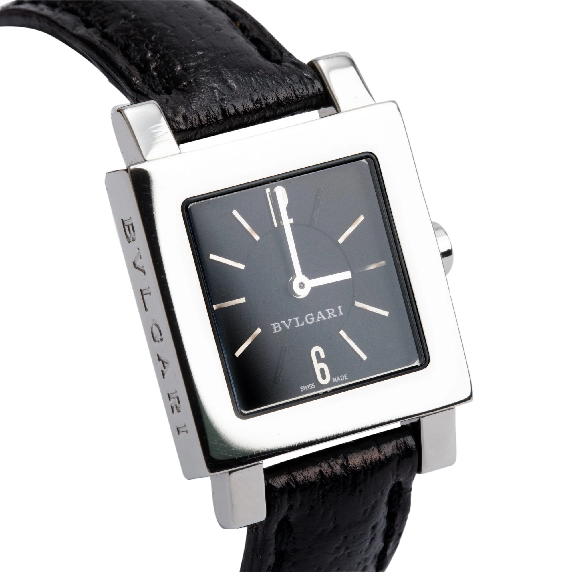 BVLGARI Stainless Steel Quadrato 22 MM Quartz Watch - Image 2