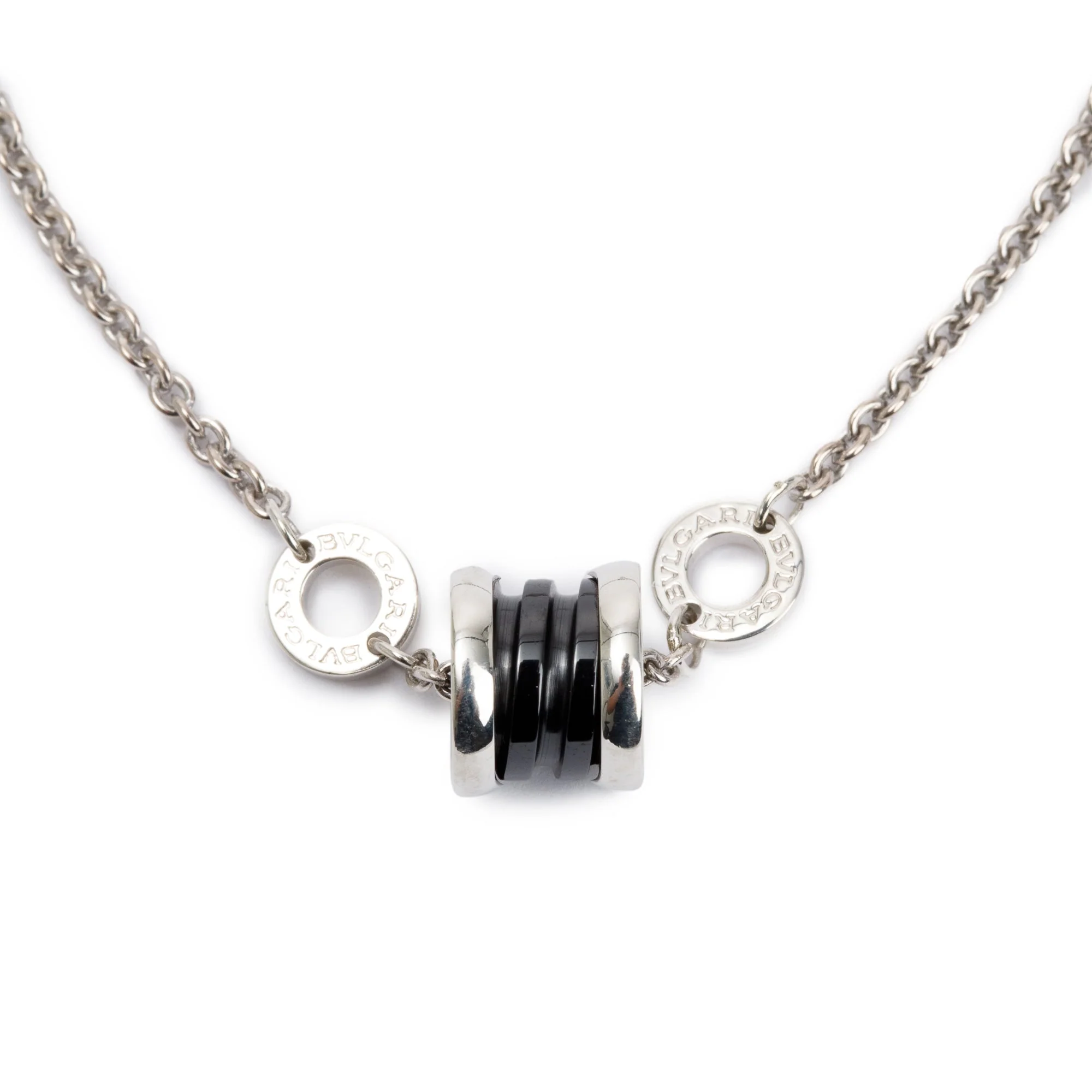 BVLGARI Sterling Silver & Black Ceramic Save The Children Bracelet - Image 3