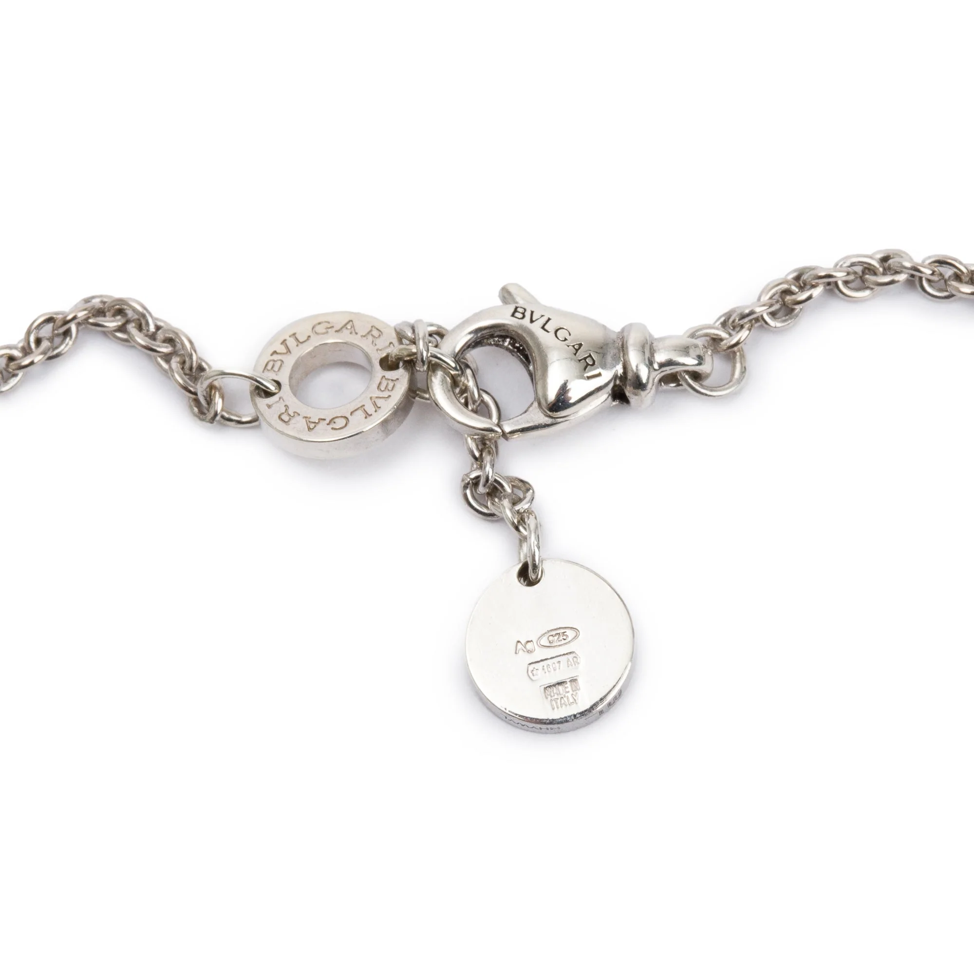 BVLGARI Sterling Silver & Black Ceramic Save The Children Bracelet - Image 4