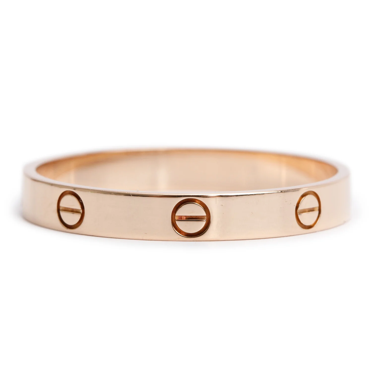 Cartier 18k Rose Gold 3.6 MM Love Wedding Band Ring, Size 72 14