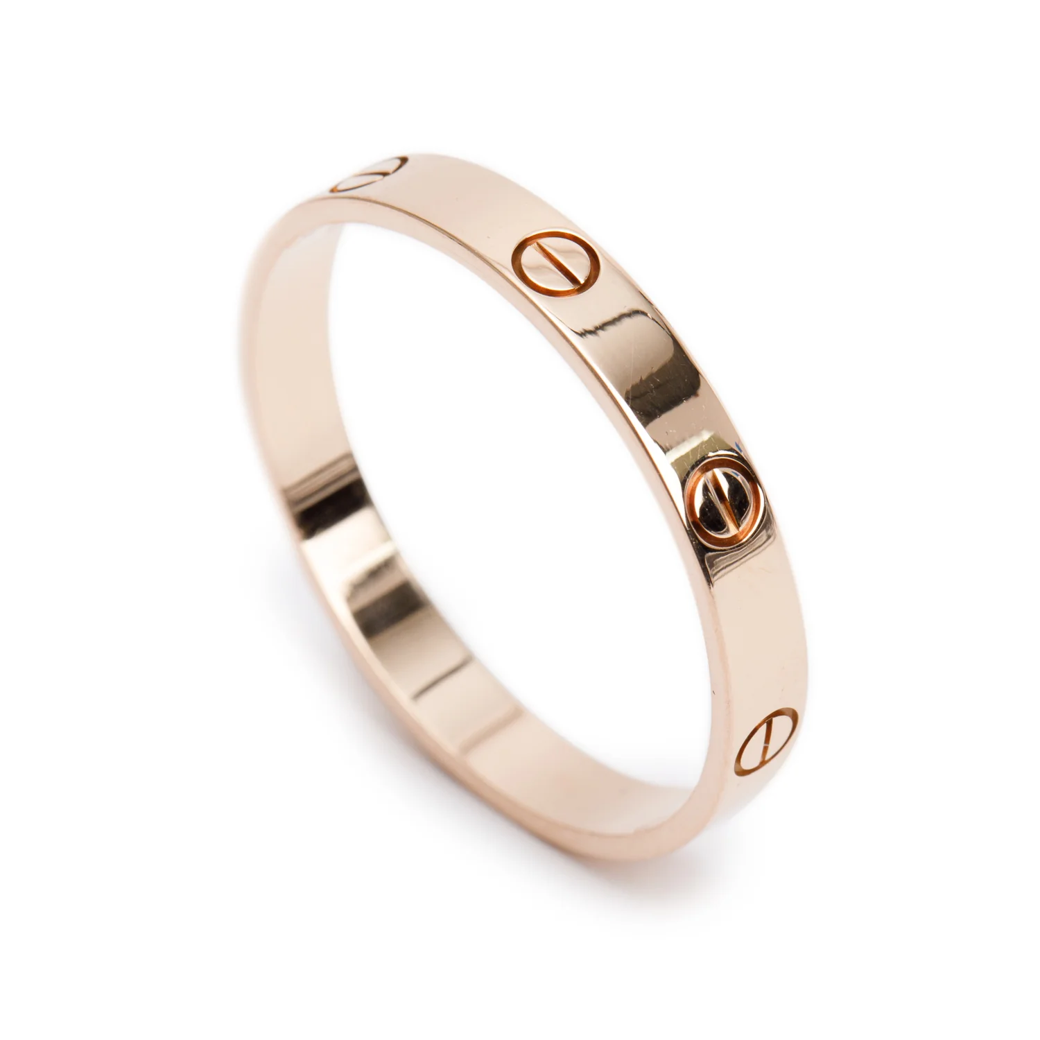 Cartier 18k Rose Gold 3.6 MM Love Wedding Band Ring, Size 72 14 - Image 3