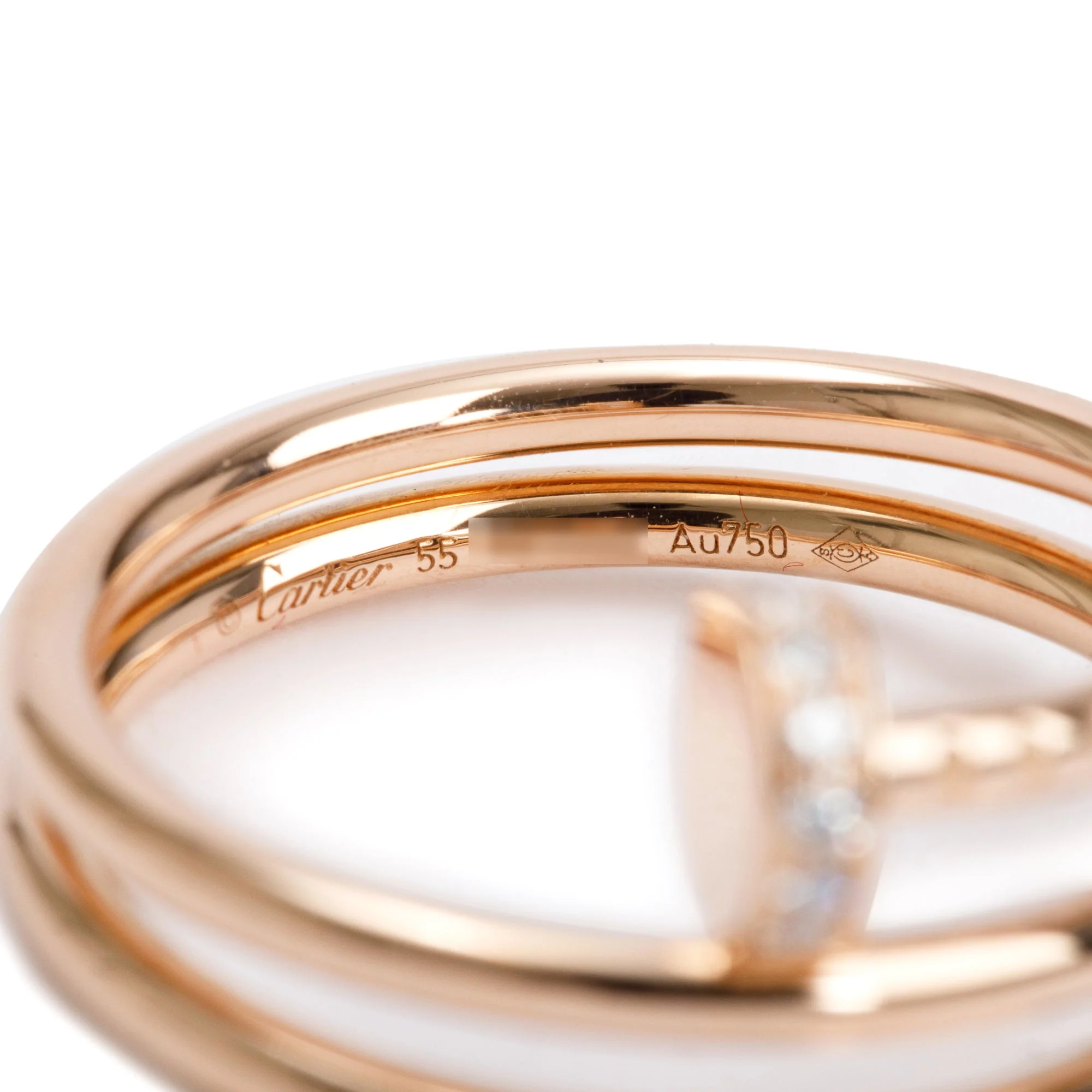 Cartier 18k Rose Gold Diamond Juste Un Clou Ring, Size 55 7.25 - Image 4