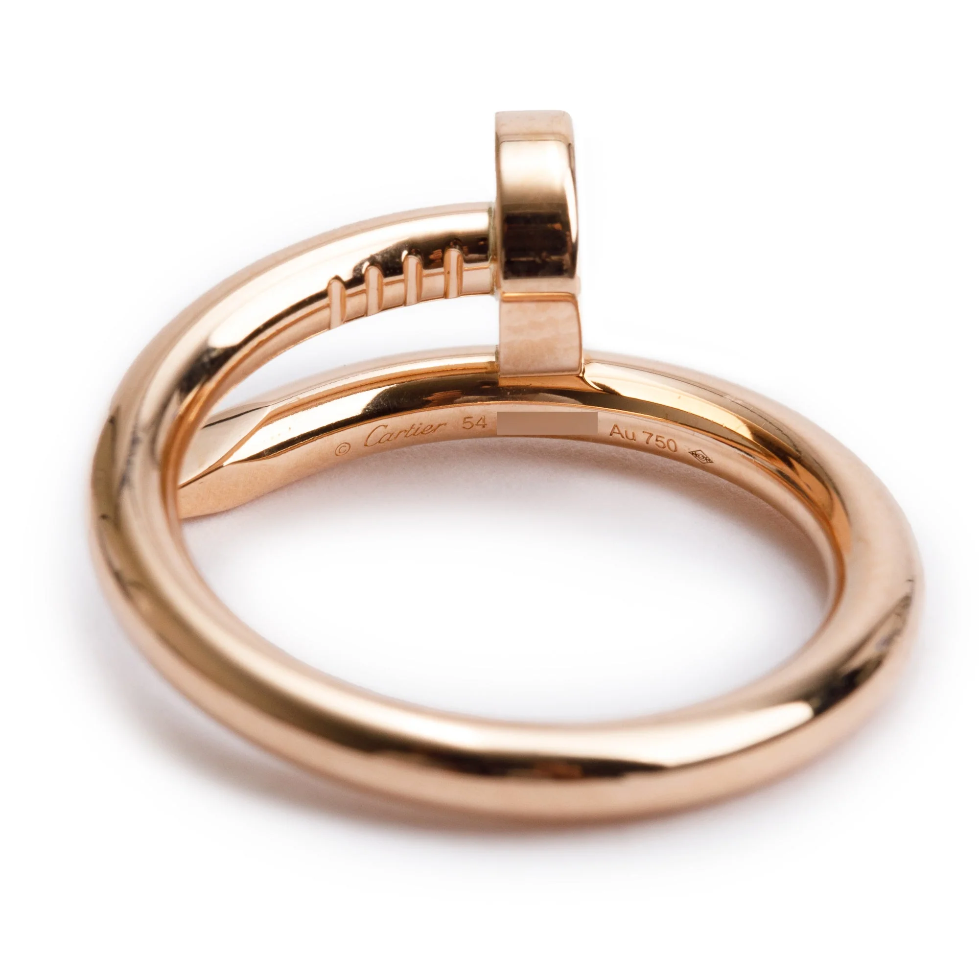Cartier 18k Rose Gold Juste Un Clou Ring, Size 54 6.25 w/ Box - Image 3