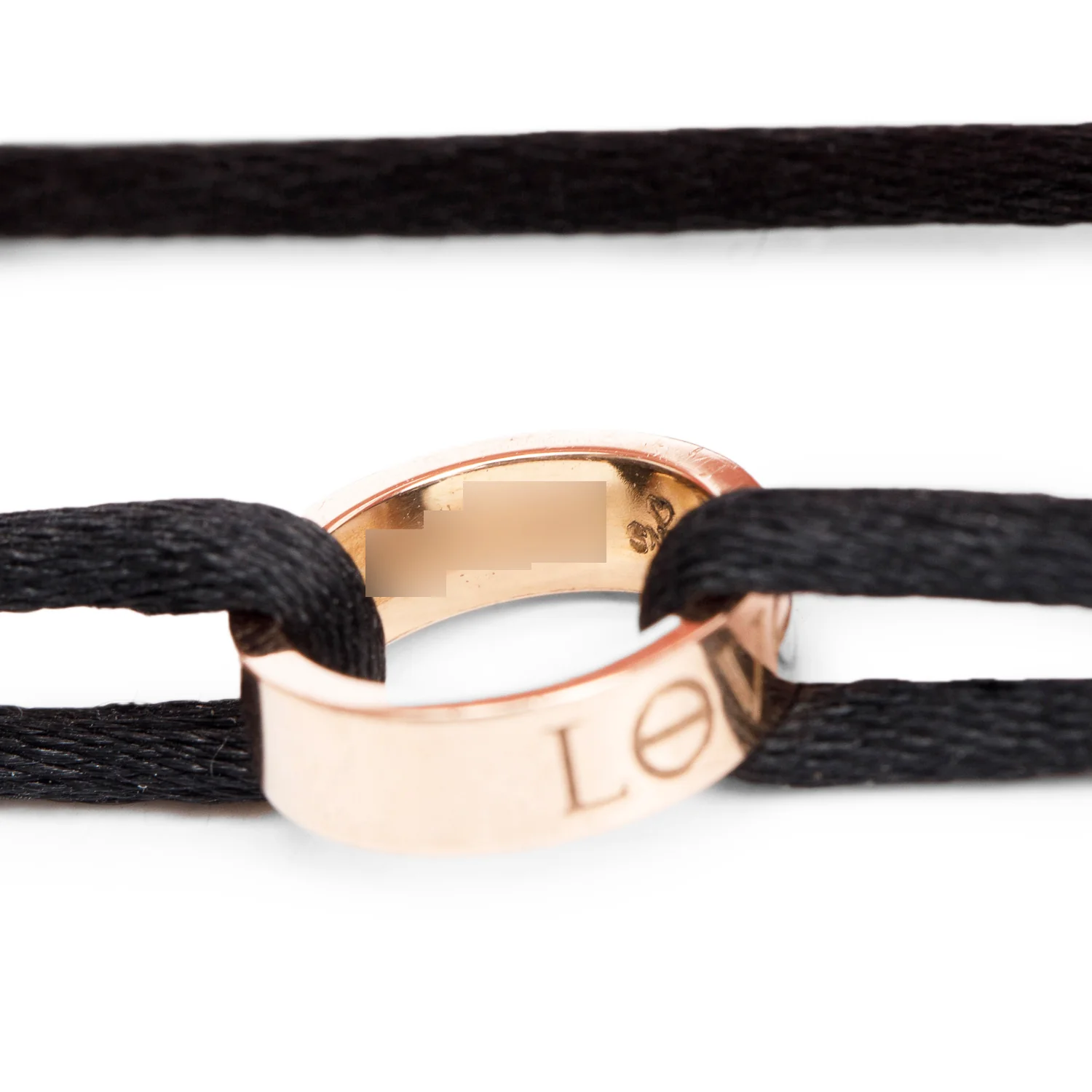 Cartier 18k Rose Gold Love Cord Bracelet w/ Box - Image 4