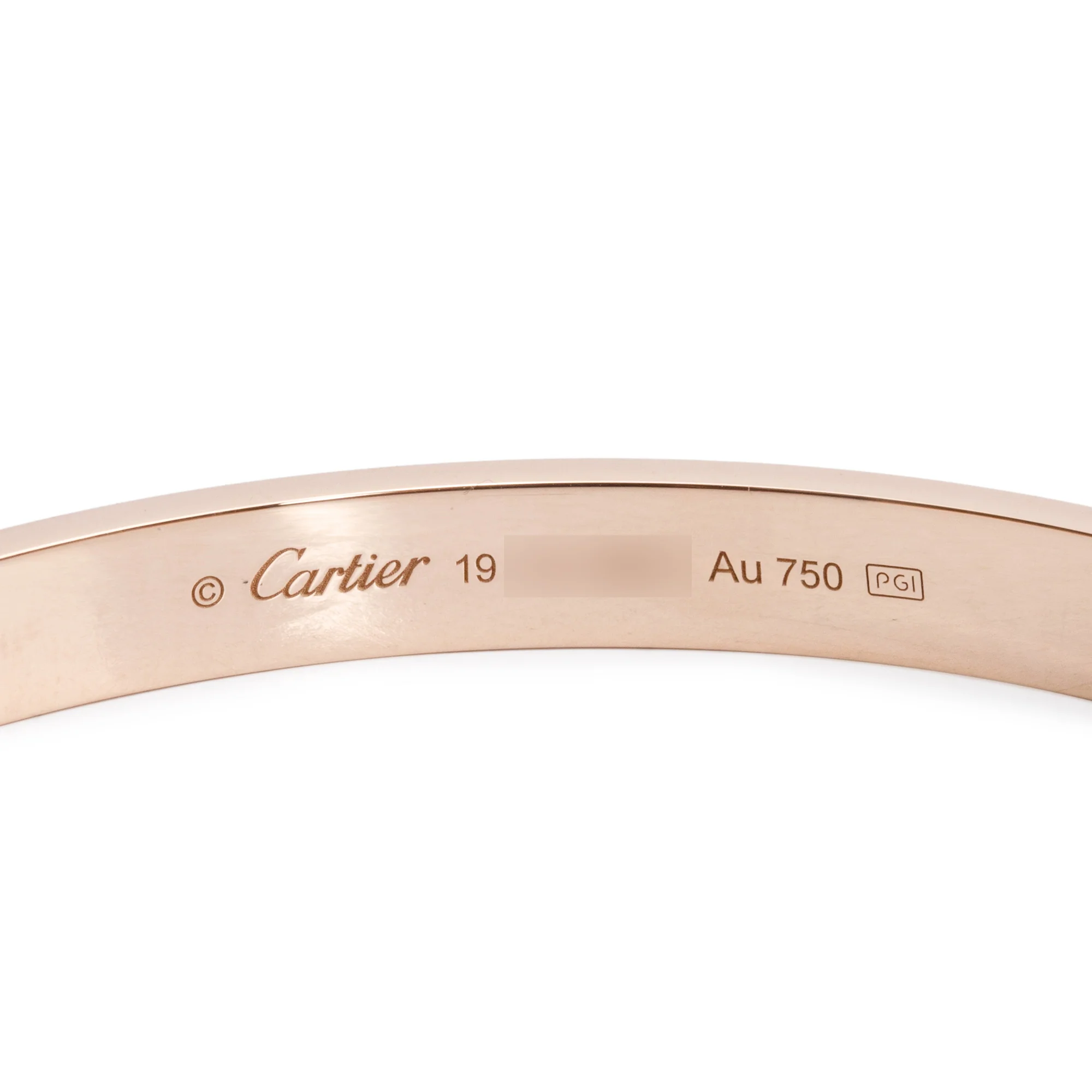 Cartier 18k Rose Gold Love Cuff, Size 19 w/ Box & Certificate - Image 3