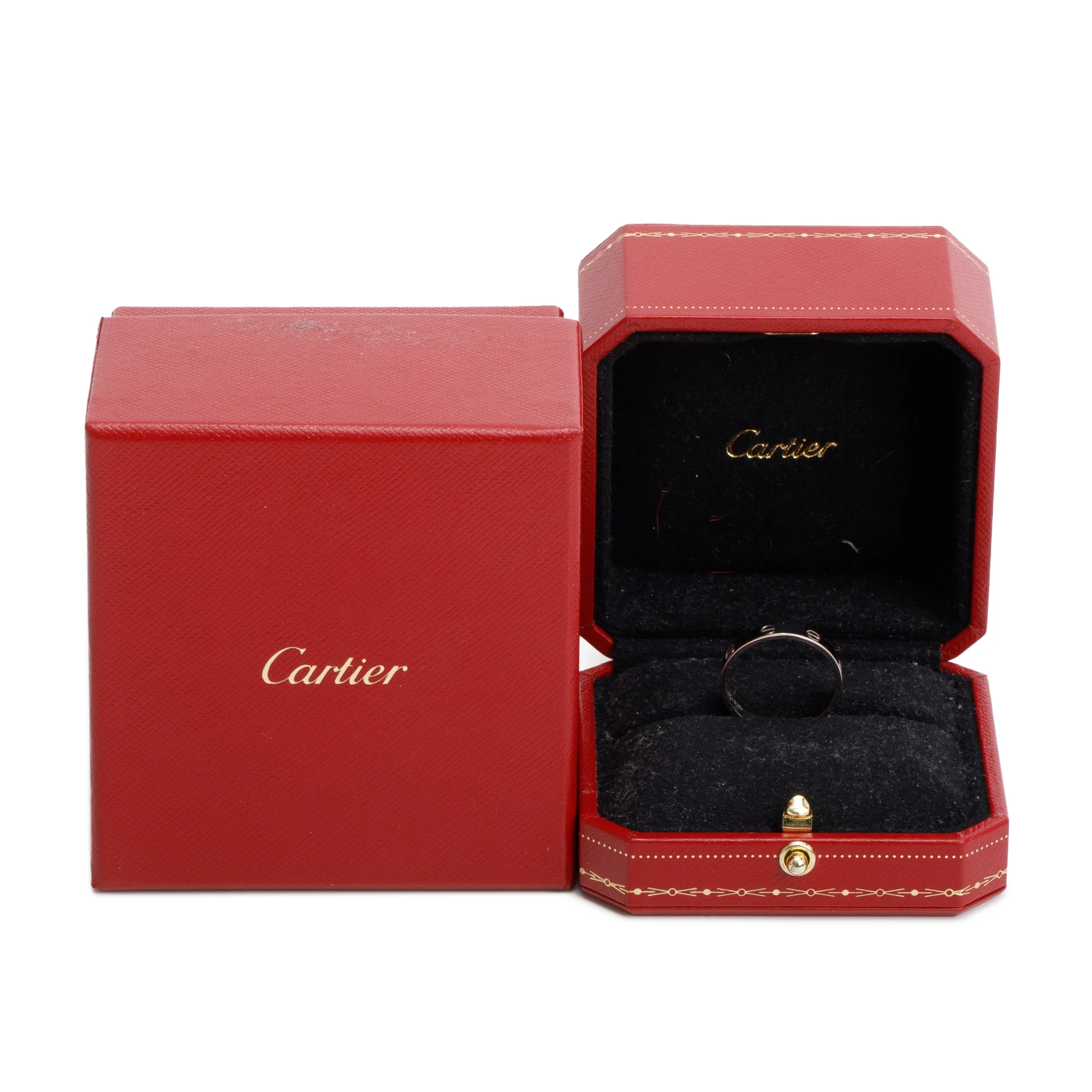 Cartier 18k White Gold 3.6 MM Love Wedding Band Ring, Size 60 9.25 w/ Box - Image 2