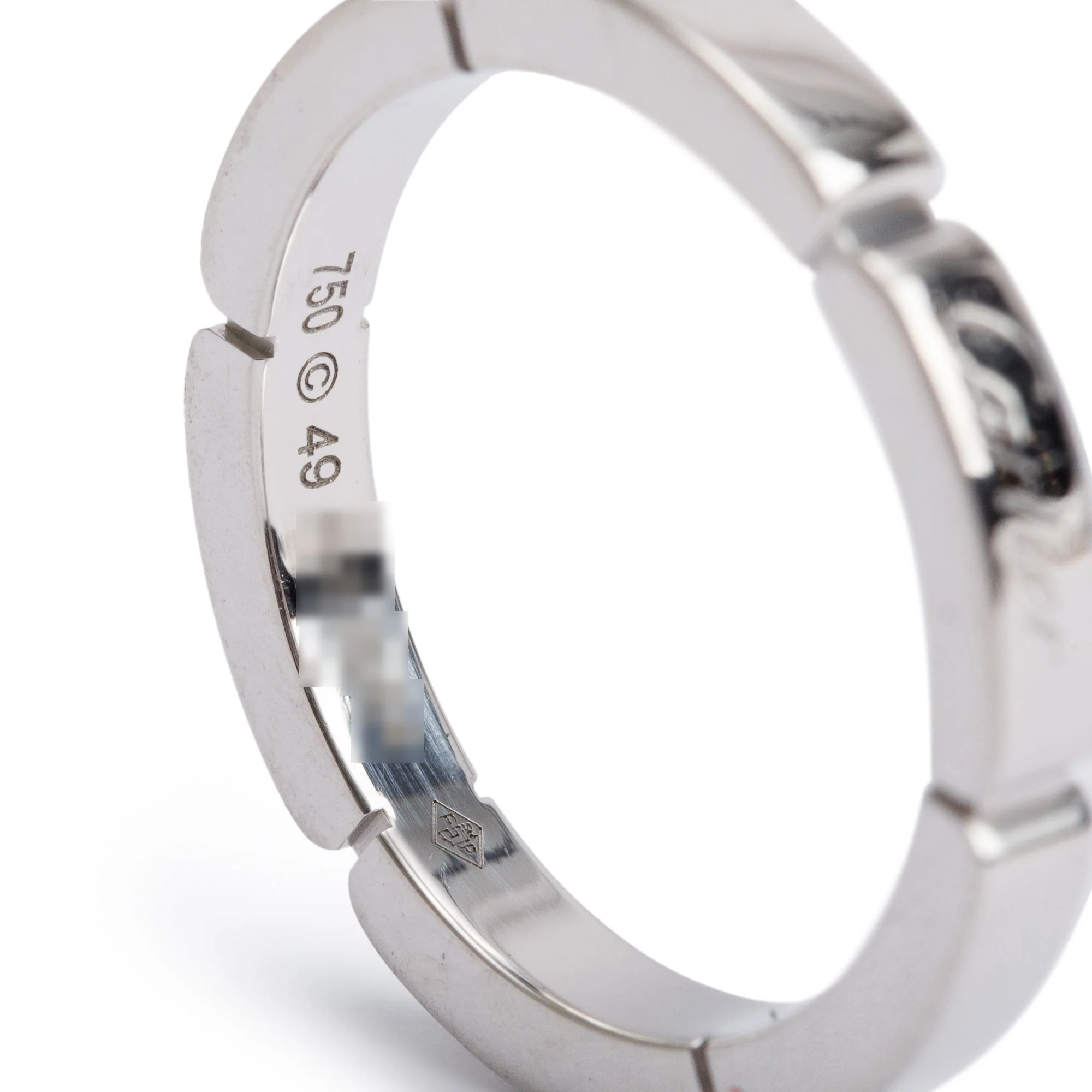 Cartier 18k White Gold Maillon Panthere 2.5 MM Wedding Band Ring, Size 49 5 - Image 3