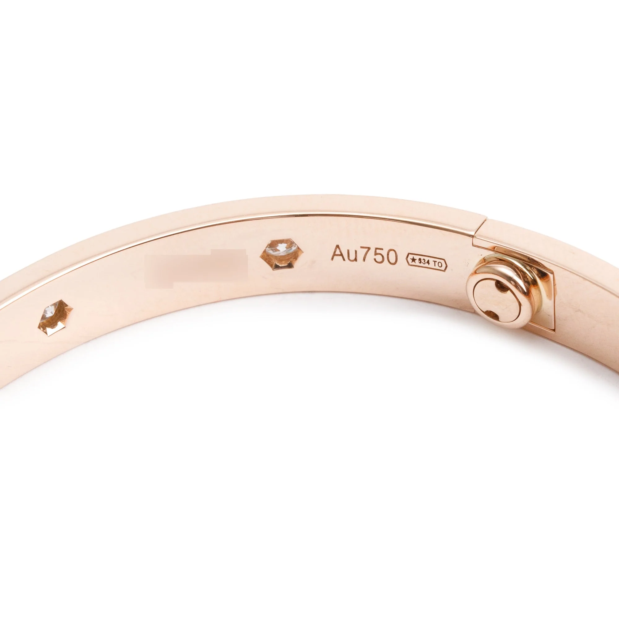 Cartier 18k Yellow Gold 10 Diamond Love Bracelet, Size 18 w/ Box & Certificate - Image 3