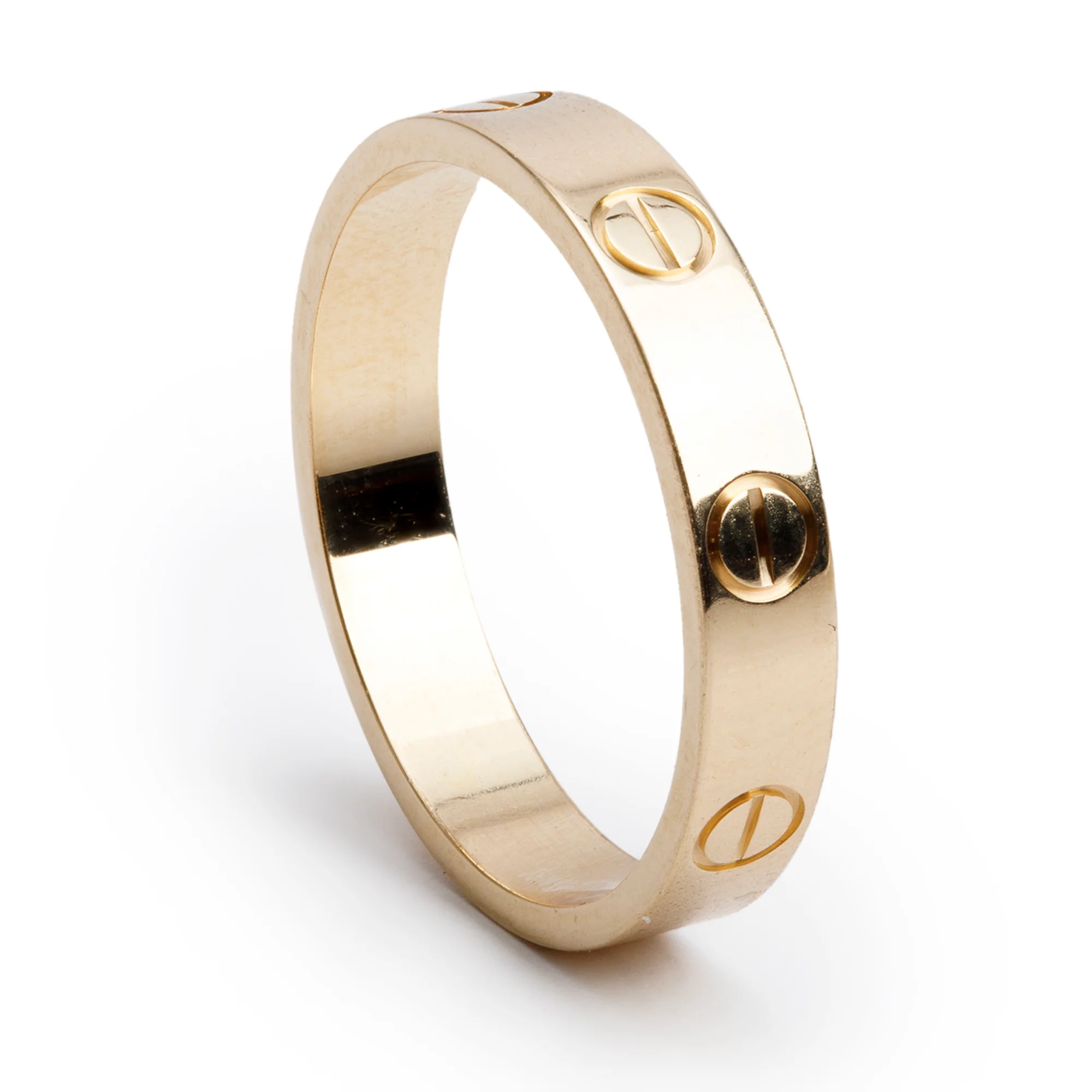 Cartier 18k Yellow Gold 3.6 mm Love Wedding Band Ring, Size 55 7.25 - Image 2