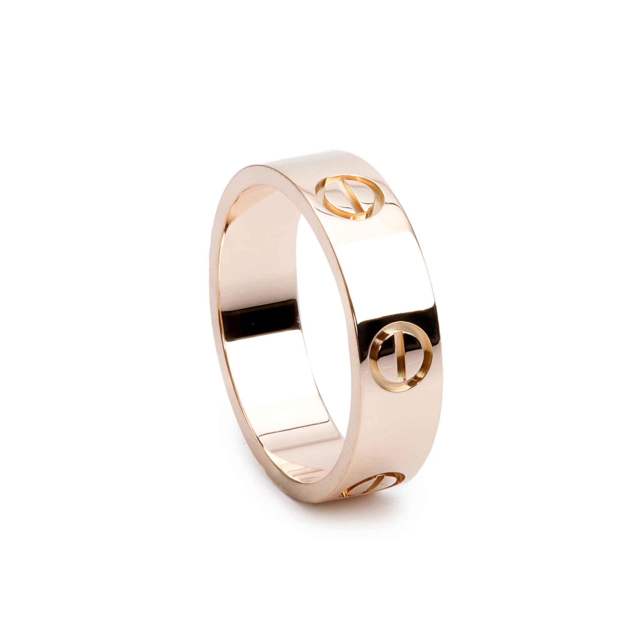 Cartier 18k Yellow Gold 5.5 MM Love Ring, Size 55 7.25 w/ Certificate - Image 2