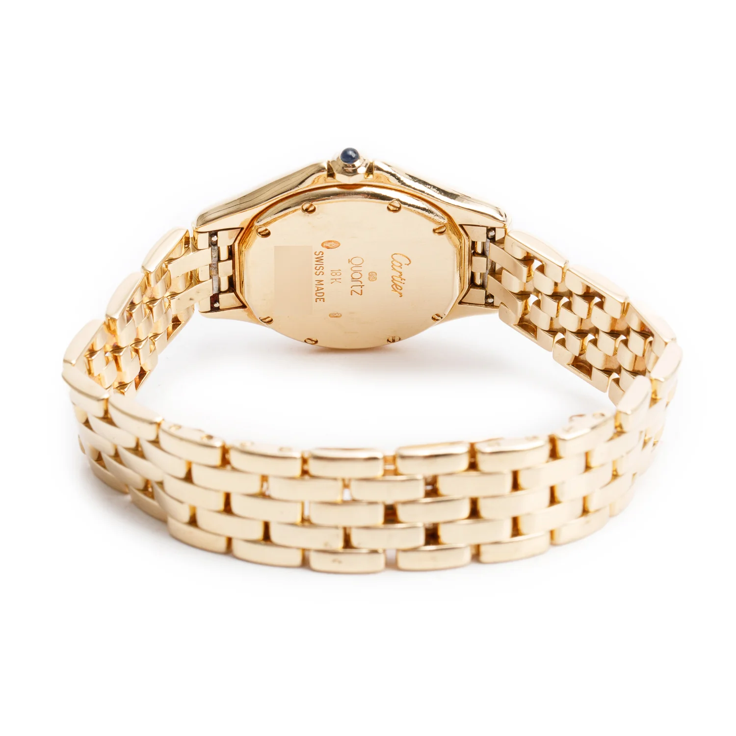 Cartier 18k Yellow Gold Cougar Figaro 26 MM Quartz Watch - Image 3