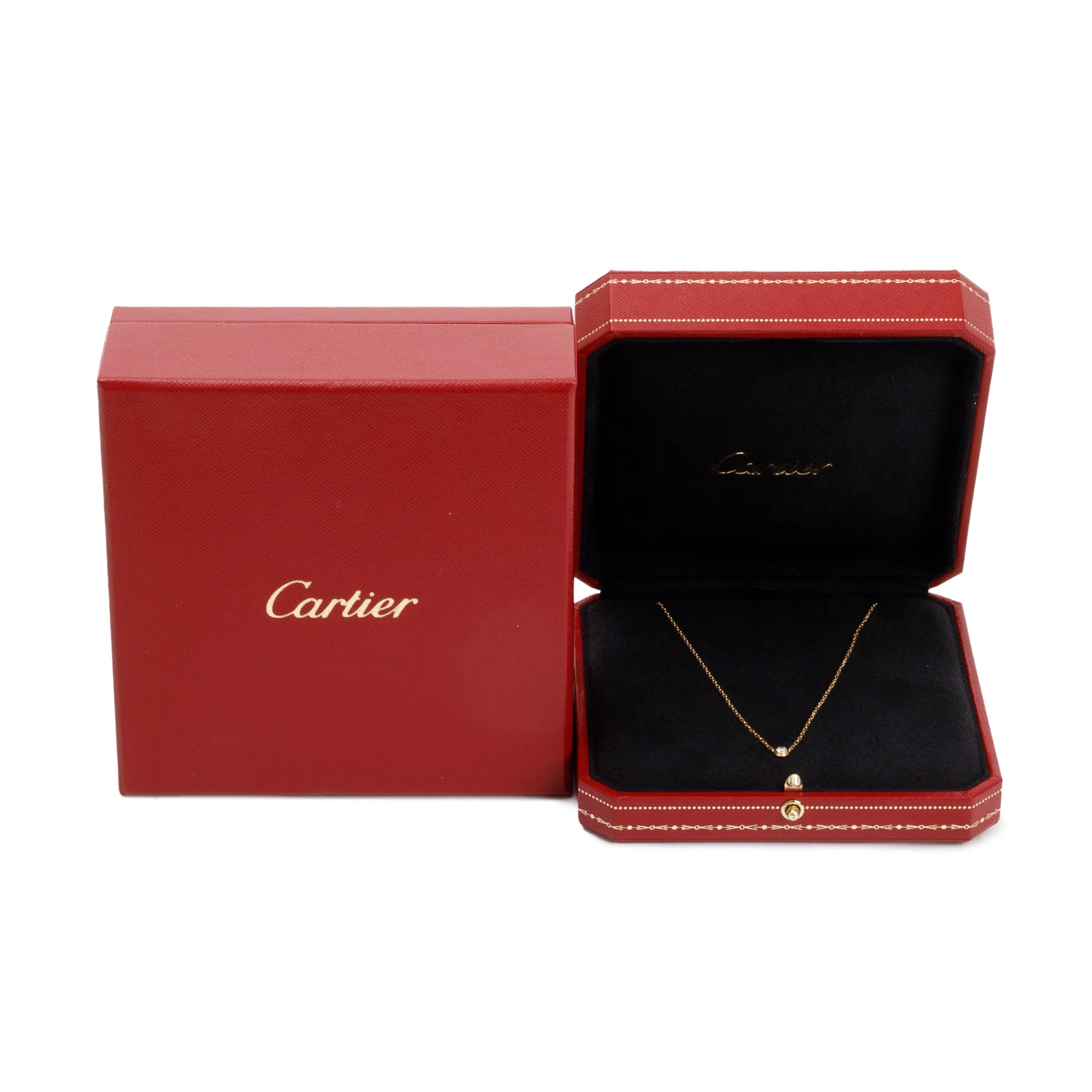 Cartier 18k Yellow Gold D'Amour Necklace, Small Model w/ Box - Image 3