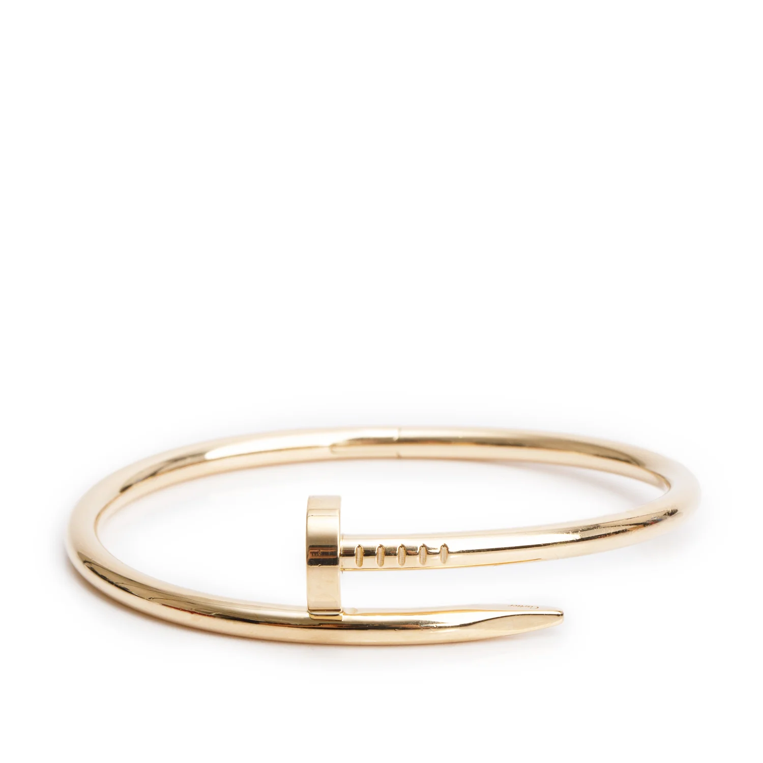 Cartier 18k Yellow Gold Juste Un Clou Bracelet, Classic Model Size 16 w/ Box
