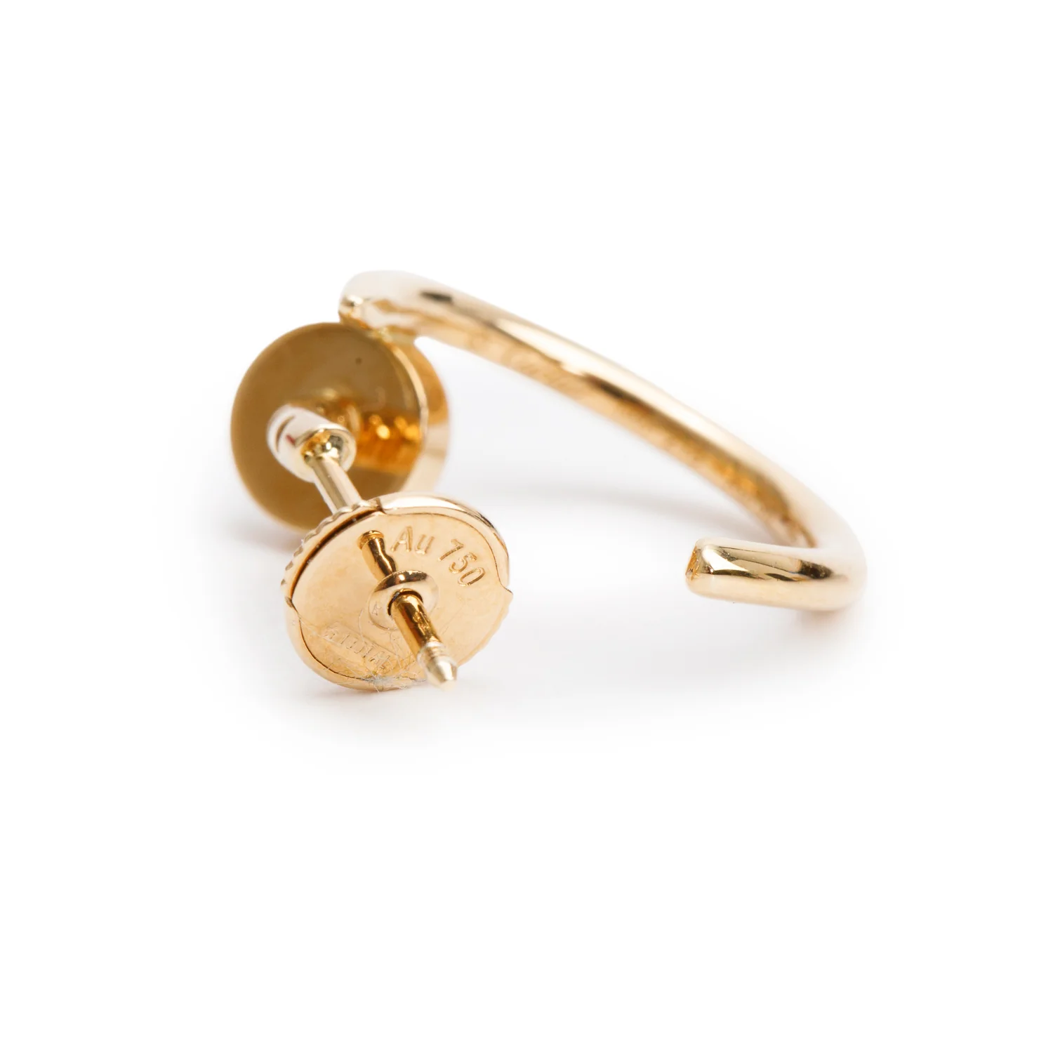 Cartier 18k Yellow Gold Juste un Clou Hoop Earrings, Small Model w/ Box, Receipt & Certificate - Image 5