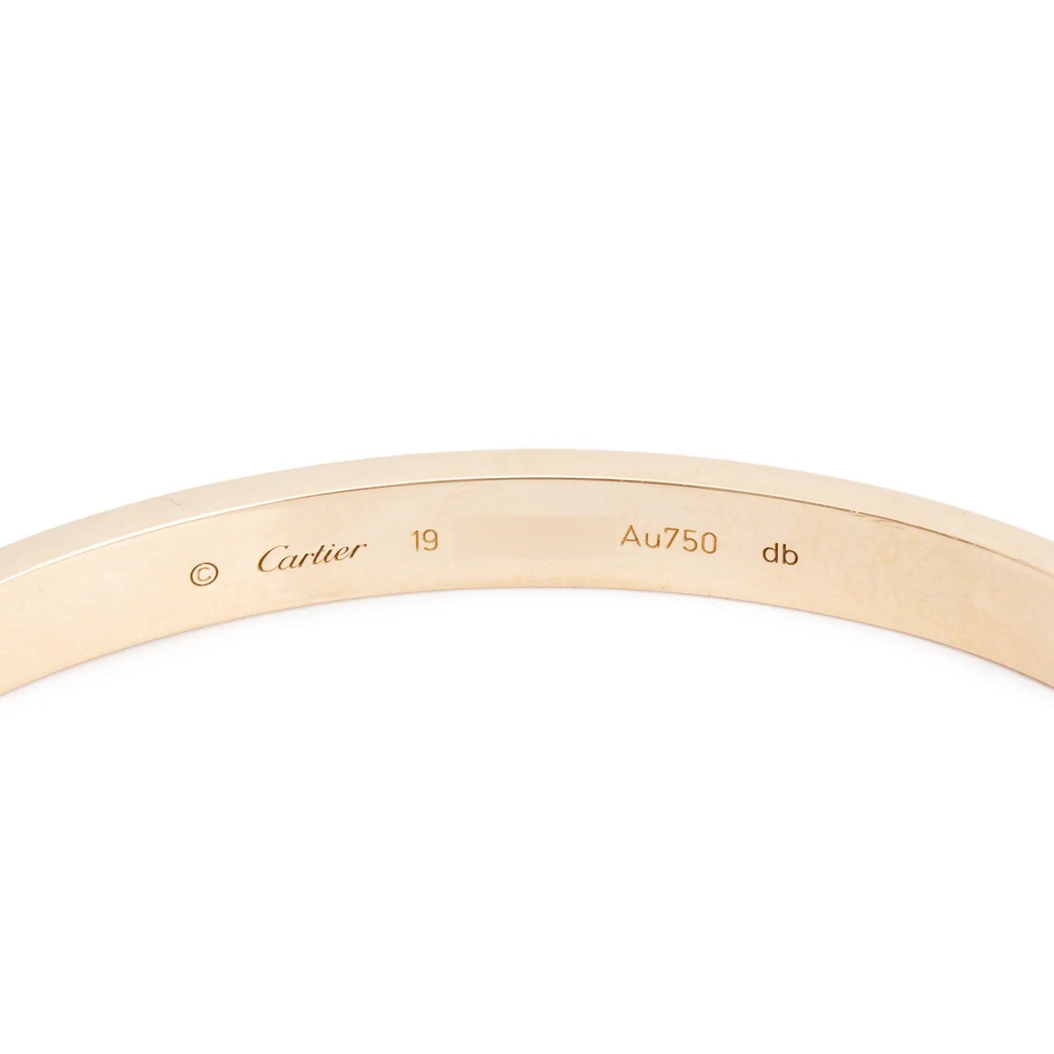 Cartier 18k Yellow Gold Love Bracelet, Classic Model, Size 19 w/ Box & Certificate - Image 3